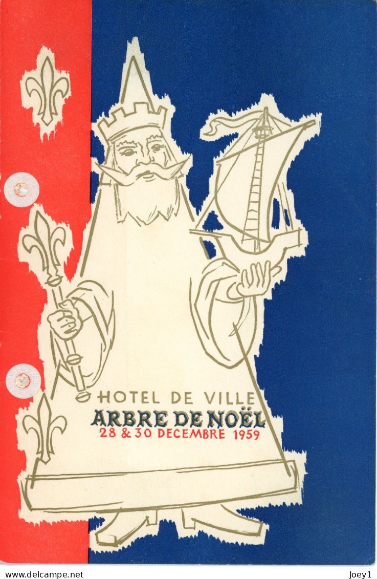 1 Ensemble de Programme del' Arbre de Noel del'Hotel de ville de Paris de 1947 à 1968