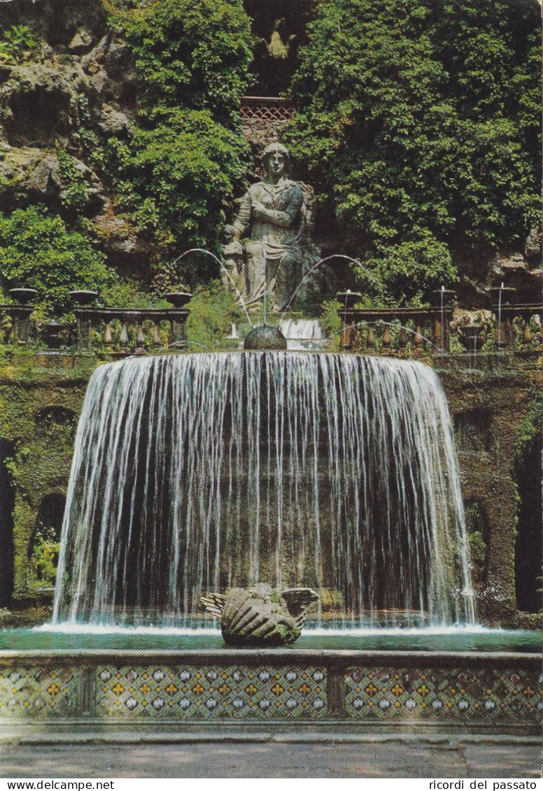 Cartolina Tivoli ( Roma ) - Villa D'este  - Fontana Dell'ovato - Tivoli