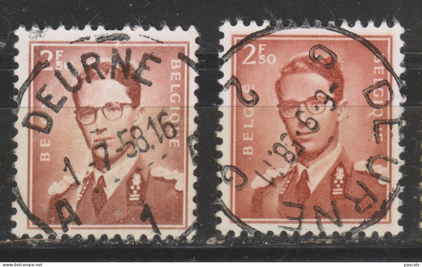 COB 1028 Oblitération Centrale DEURNE 1-2 - 1953-1972 Brillen