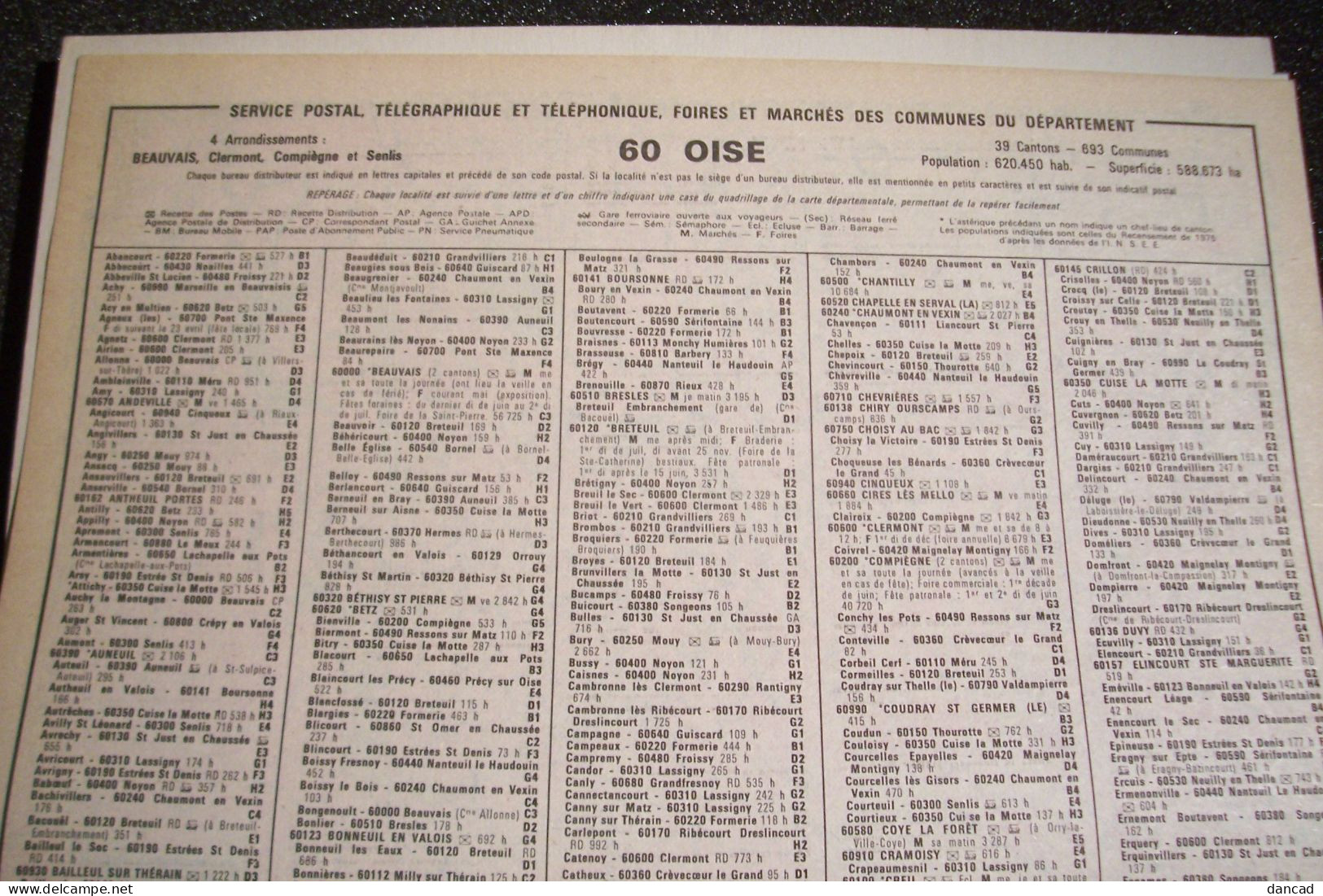 CALENDRIER  - ALMANACH DES P.T.T. 1981 - Département De L'OISE  - Vierge à L'Enfant - L'Annonciation - CHRISTIANISME - Grand Format : 1981-90