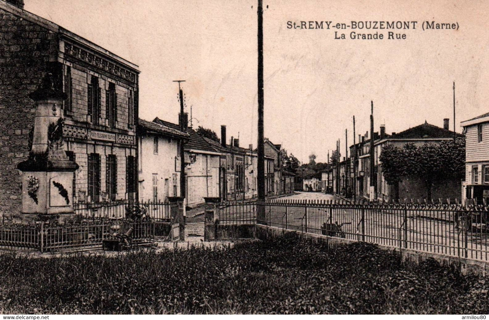 N°74 D1  SAINT REMY EN BOUZEMONT LA GRANDE RUE - Saint Remy En Bouzemont
