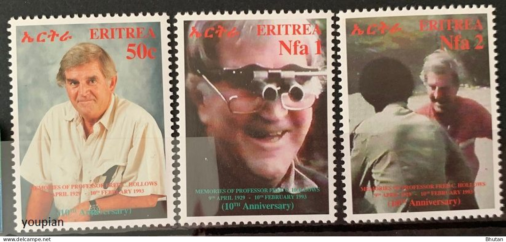 Eritrea 2003, 10th Death Anniversary Of Fred Hollows, MNH Stamps Set - Erythrée