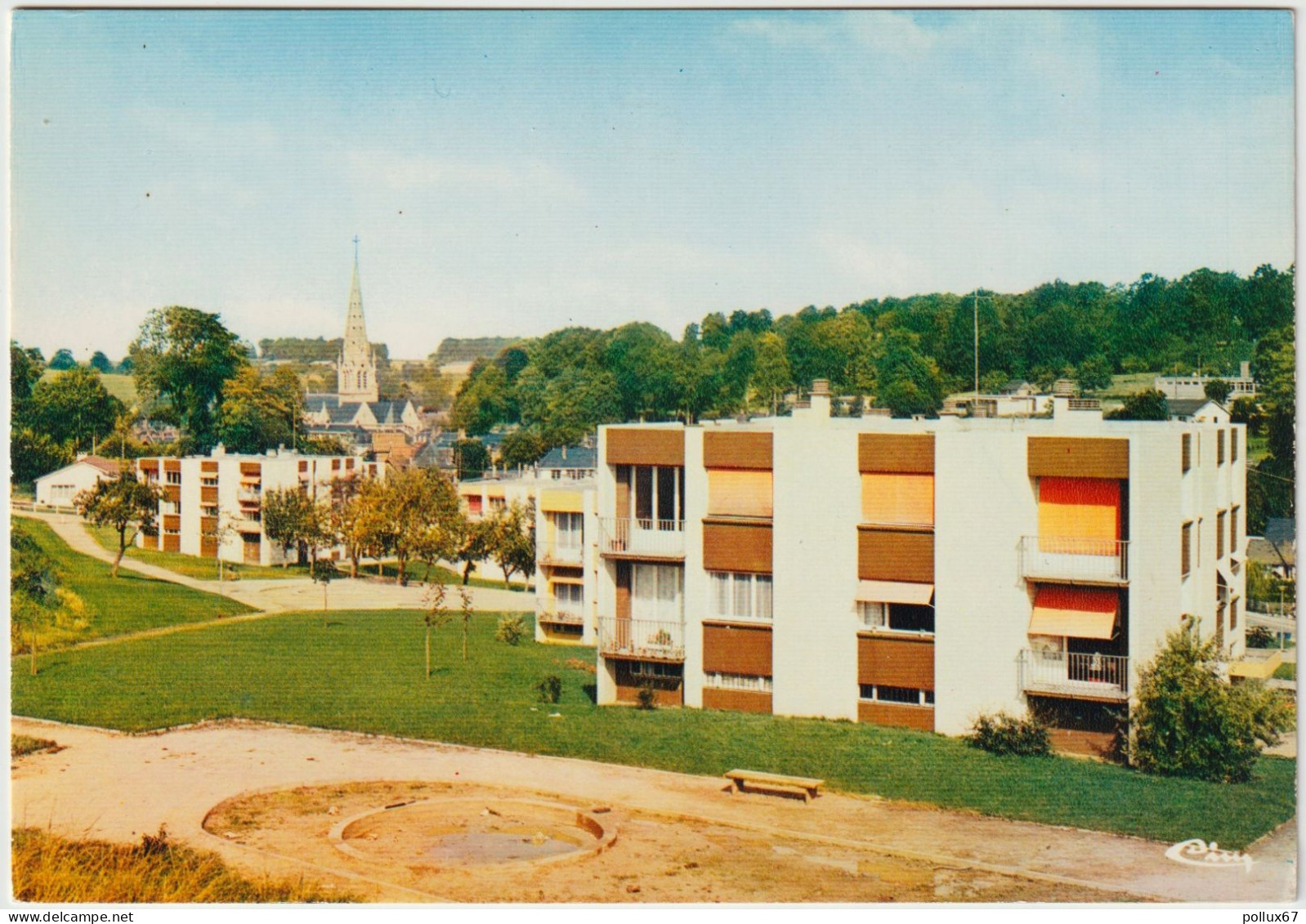 CPM DE AUFFAY  (SEINE MARITIME)  LES CITÉS NOUVELLES - Auffay