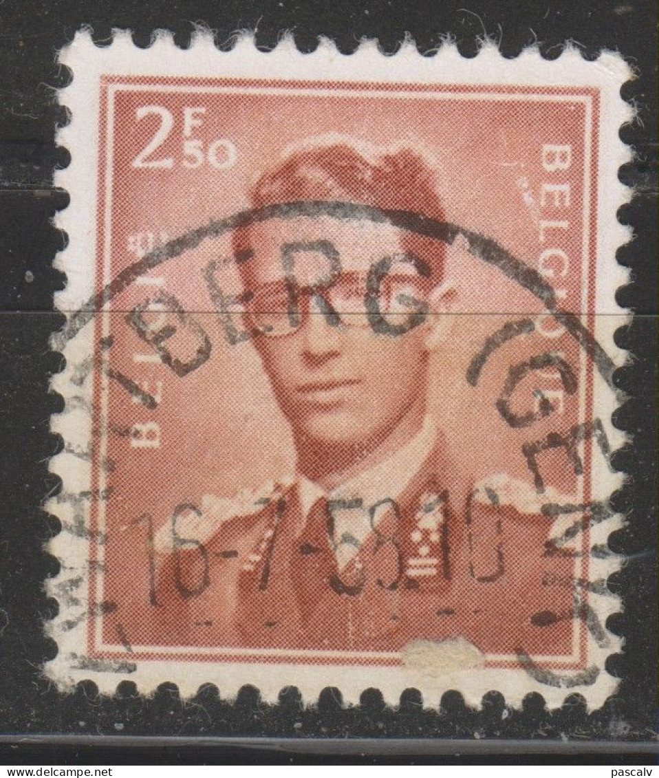 COB 1028 Oblitération Centrale ZWARTBERG (GENK) - 1953-1972 Bril