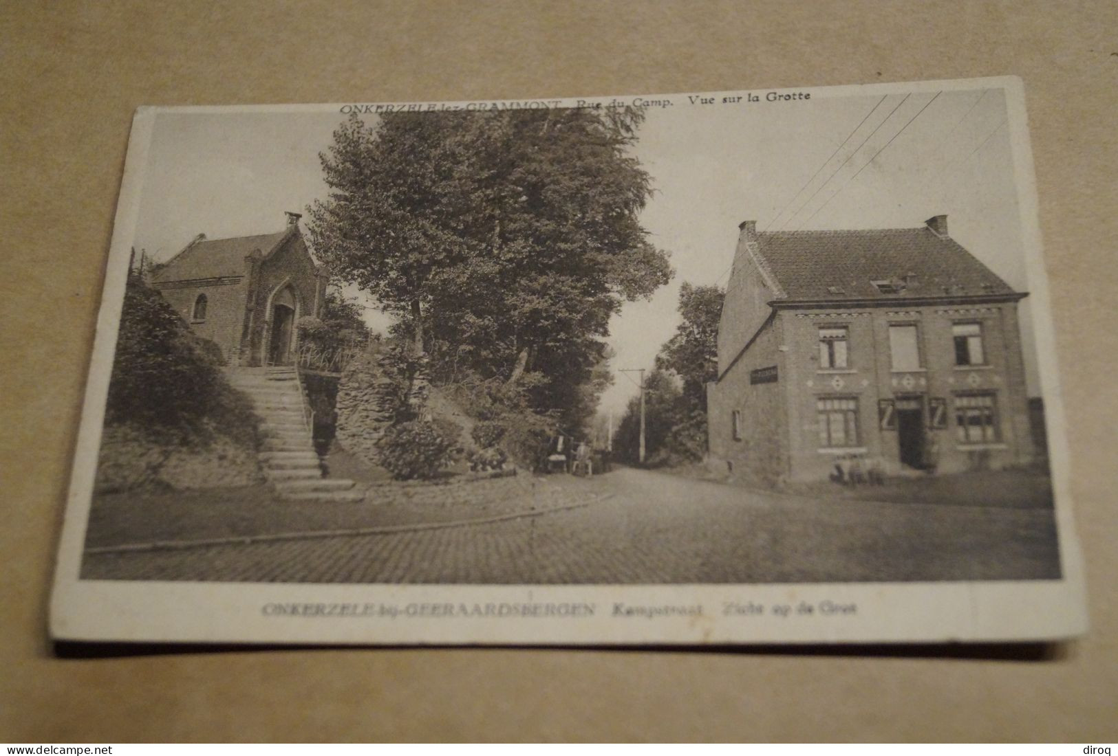 Onkerzele Lez Grammont,rue Du Camp,1956,très Belle Ancienne Carte Postale - Geraardsbergen