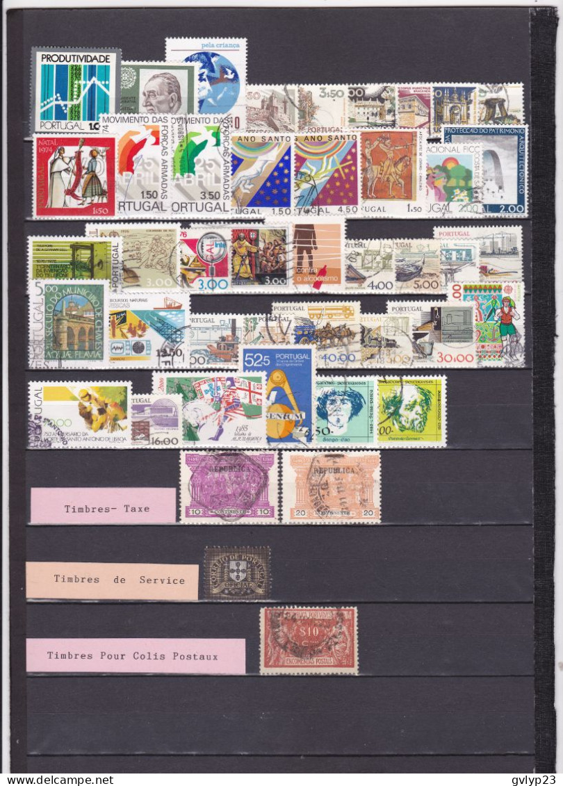 UN LOT DE 137 TIMBRES  OBLITERES - Lotes & Colecciones