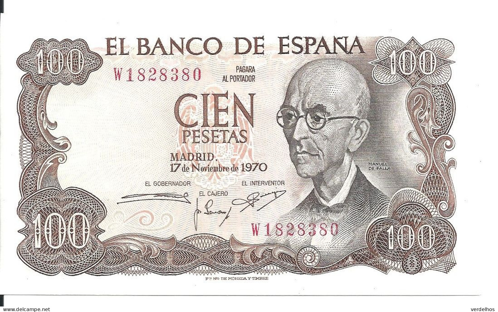 ESPAGNE 100 PESETAS 1970 UNC P 152 - 100 Pesetas