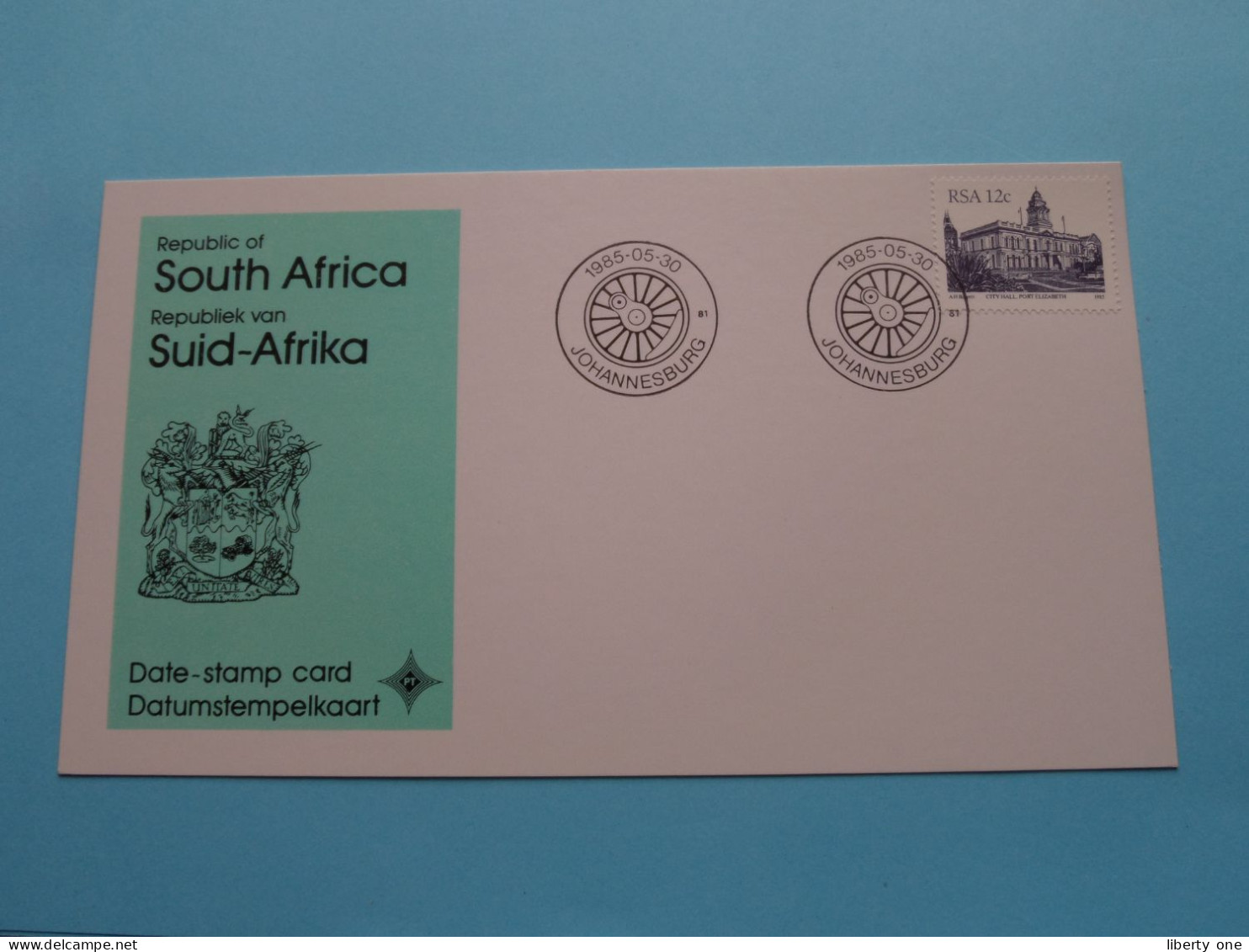 RSA Republic Of SOUTH AFRICA / SUID-AFRIKA 1985 Johannesburg ( Date-stamp Card > Voir / See SCAN ) Blanco Rug ! - Other & Unclassified