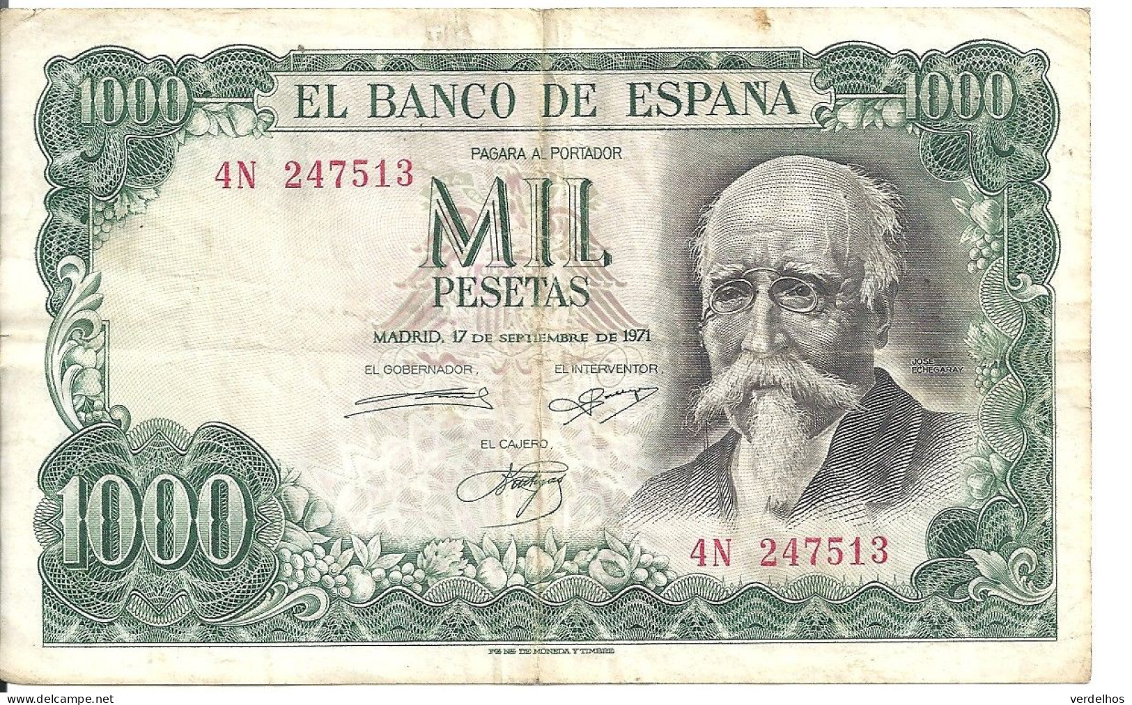 ESPAGNE 1000 PESETAS 1971 VF P 154 - 1000 Pesetas