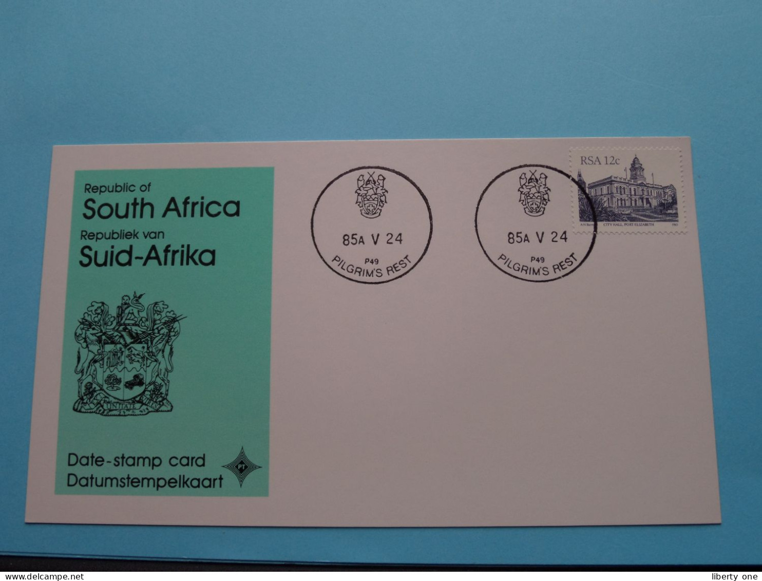 RSA Republic Of SOUTH AFRICA / SUID-AFRIKA 1985 Pilgrim's Rest ( Date-stamp Card > Voir / See SCAN ) Blanco Rug ! - Other & Unclassified