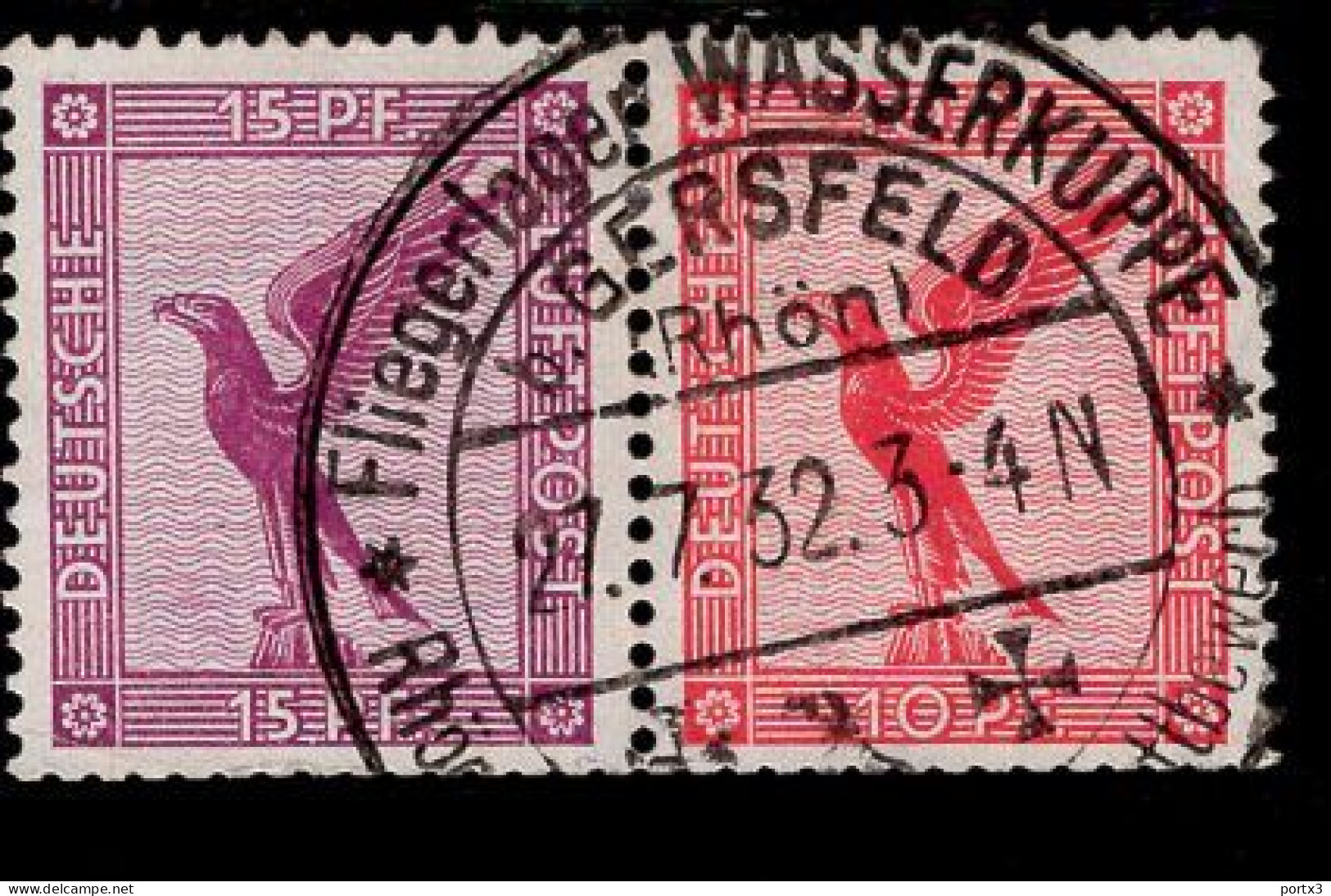 Deutsches Reich W 22 Flugpost Used Gestempelt - Postzegelboekjes & Se-tenant