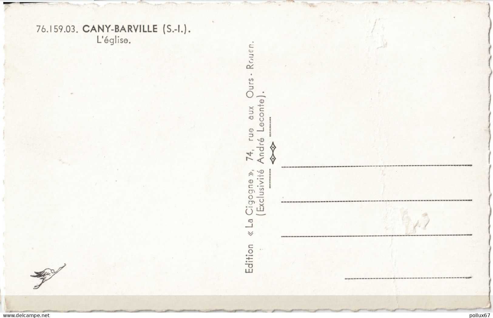 CPSM DE CANY-BARVILLE  (SEINE MARITIME)  L'ÉGLISE - Cany Barville