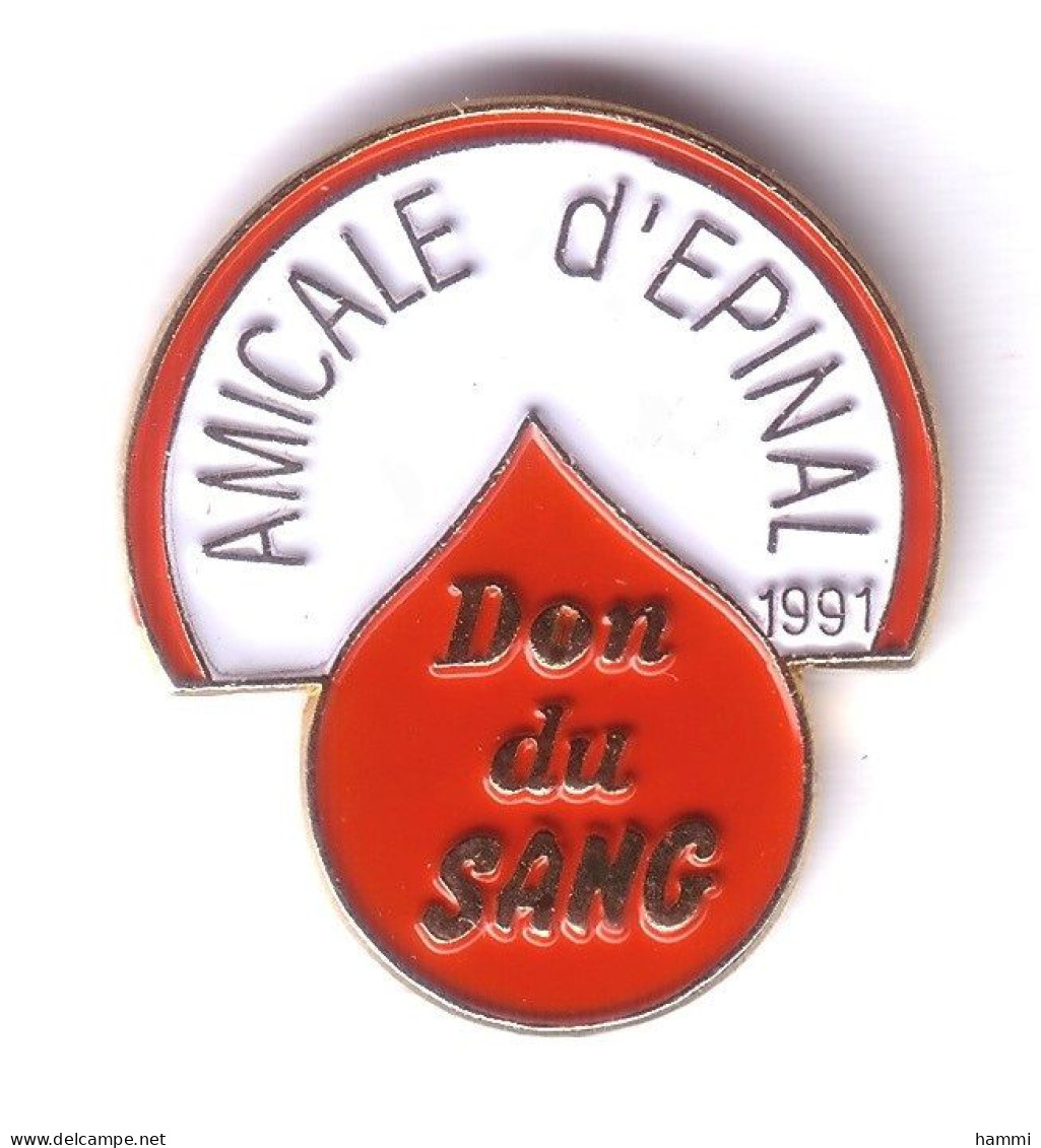 R223 Pin's Médical DON DU SANG AMICALE Épinal VOSGES Achat Immédiat - Médical