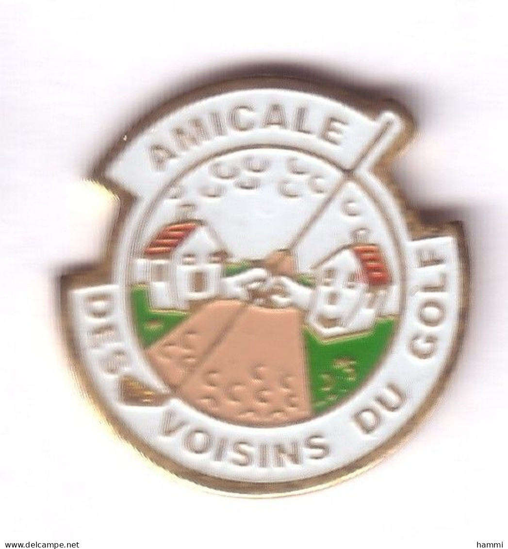 C96 Pin's GOLF Épinal AMICALE DES VOISINS DU GOLF Vosges Achat Immédiat - Golf