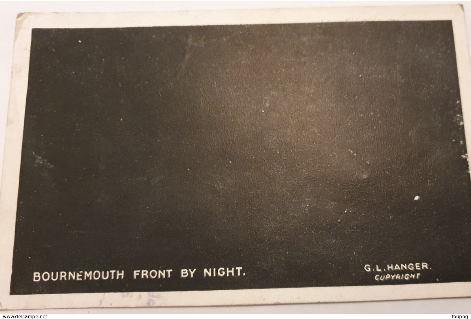 BOURNEMOUTH FRONT BY NIGHT ( LA NUIT ) G L HANGER  ENVOYEE A 9 RUE PASTEUR A PAU A MR BUSCARLET - Bournemouth (until 1972)