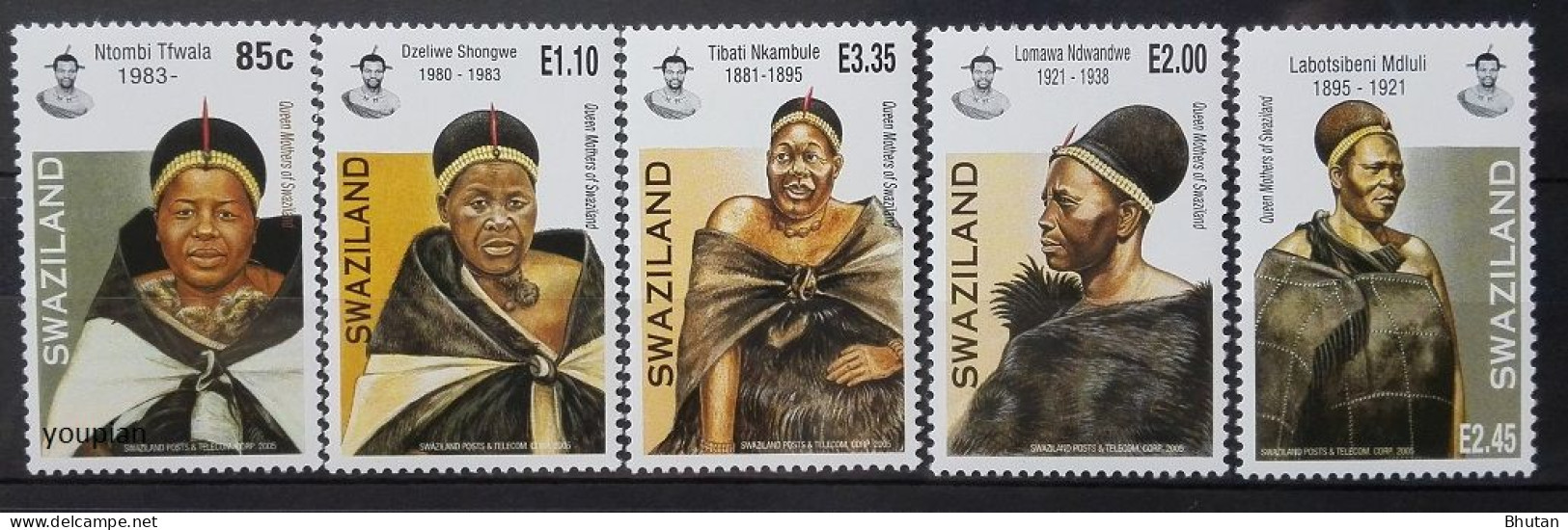 Swaziland (Eswatini) 2006, Kings Mother, MNH Stamps Set - Swaziland (1968-...)