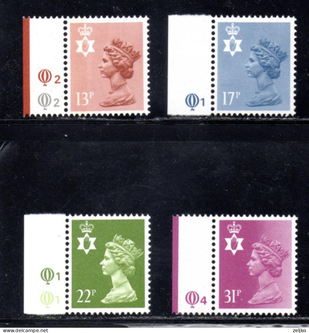 UK, GB, Great Britain, Regional Issue, North Ireland, MNH, 1984, Michel 41 - 44, Queen Elizabeth - Irlanda Del Norte