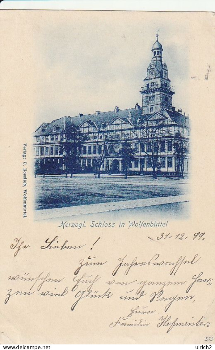 AK Wolfenbüttel - Herzogl. Schloss - 1909  (67413) - Wolfenbuettel