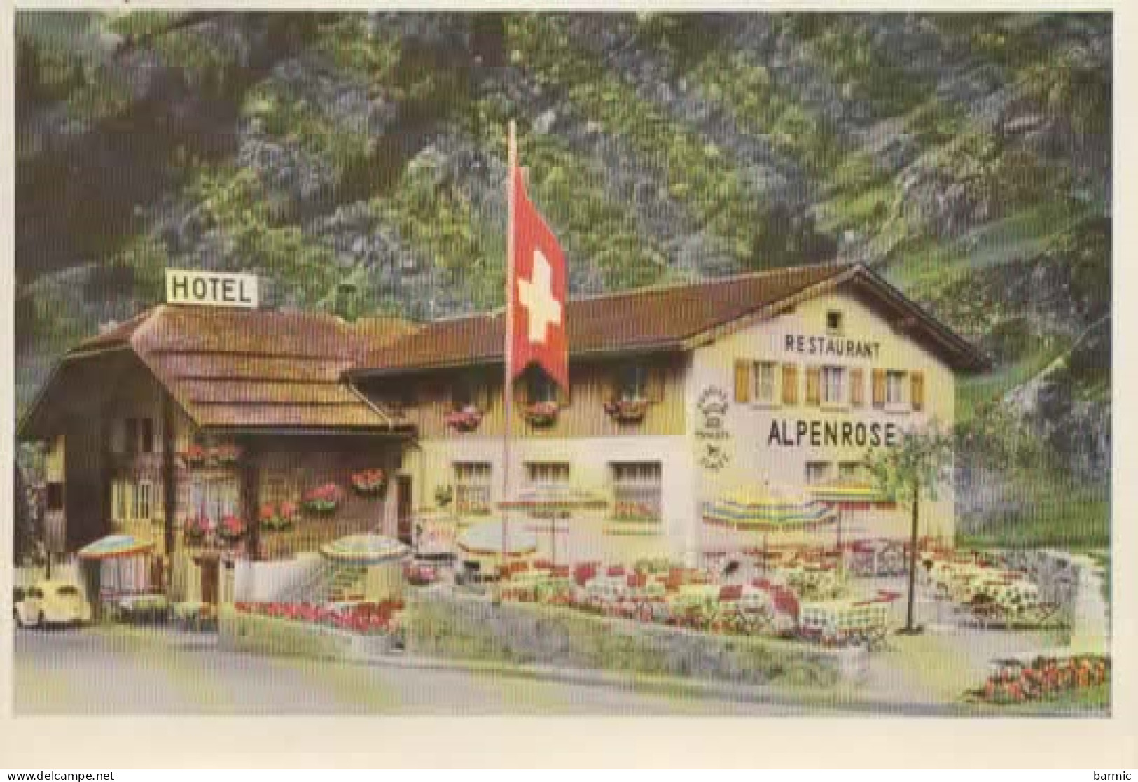 GADMEN, HOTEL RESTAURANT ALPENROSE COULEUR REF 13504 - Gadmen 