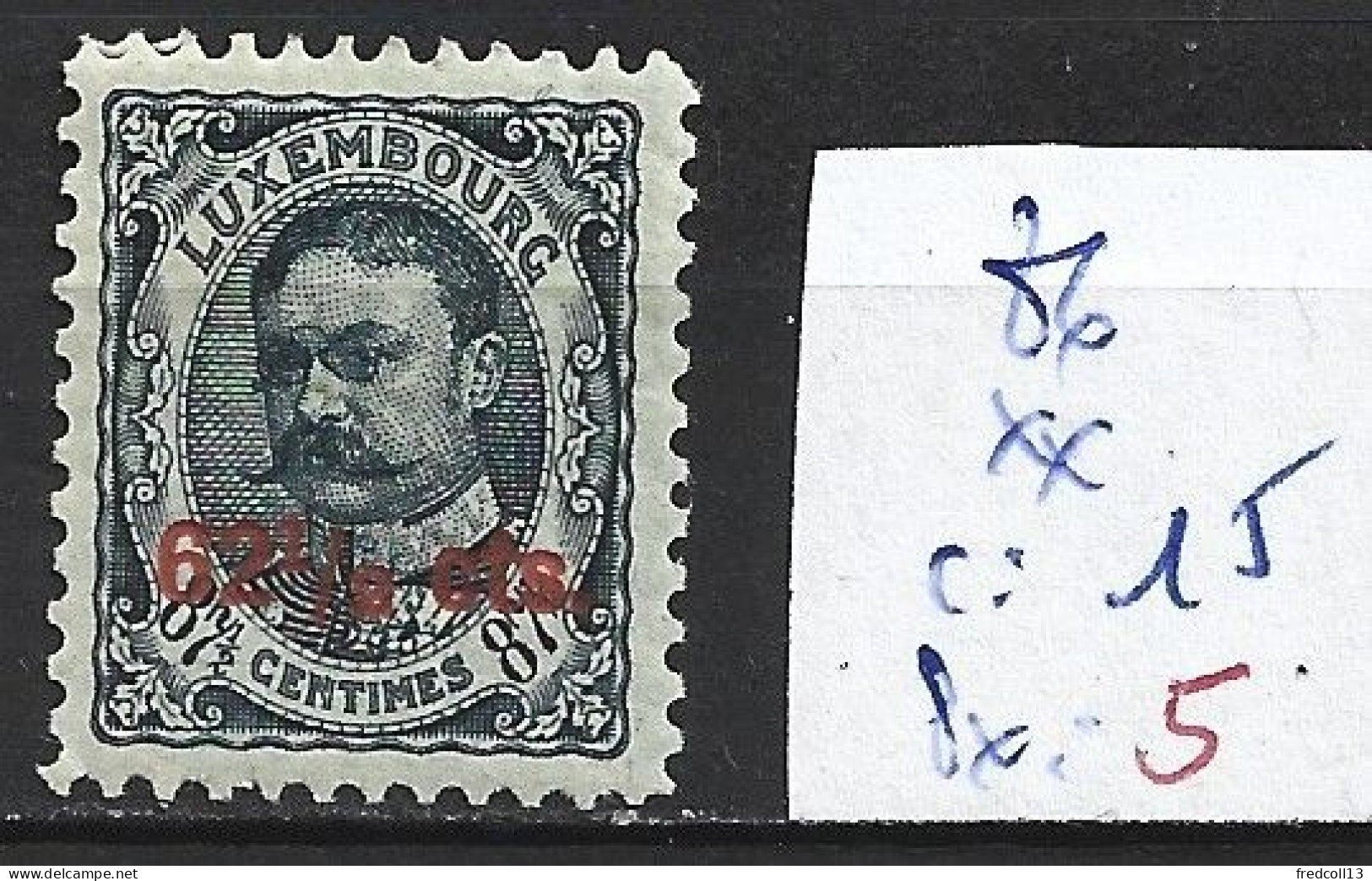 LUXEMBOURG 86 ** Côte 15 € - 1906 Wilhelm IV.