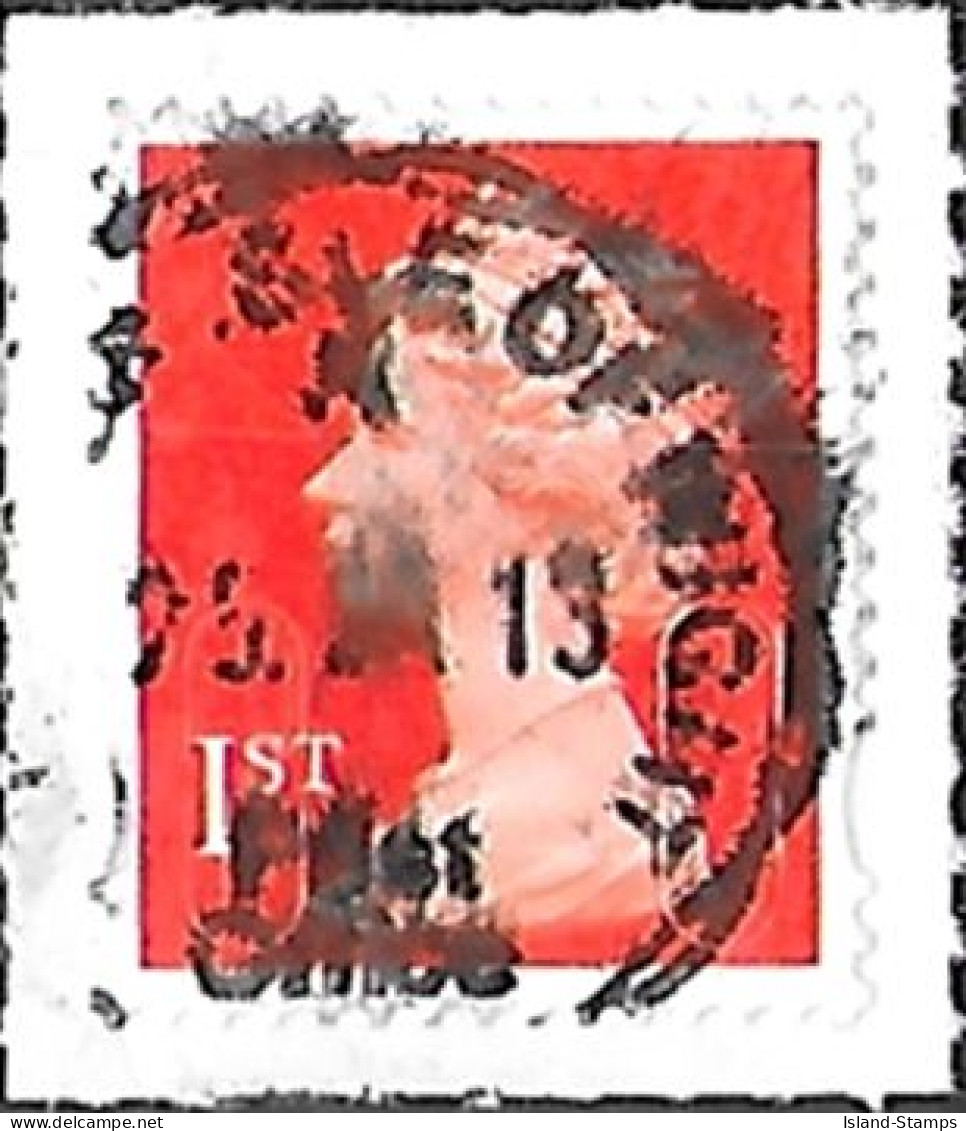 U2997 Security Machin Stamp 1st Small Vermilion HRD2-C - Machins