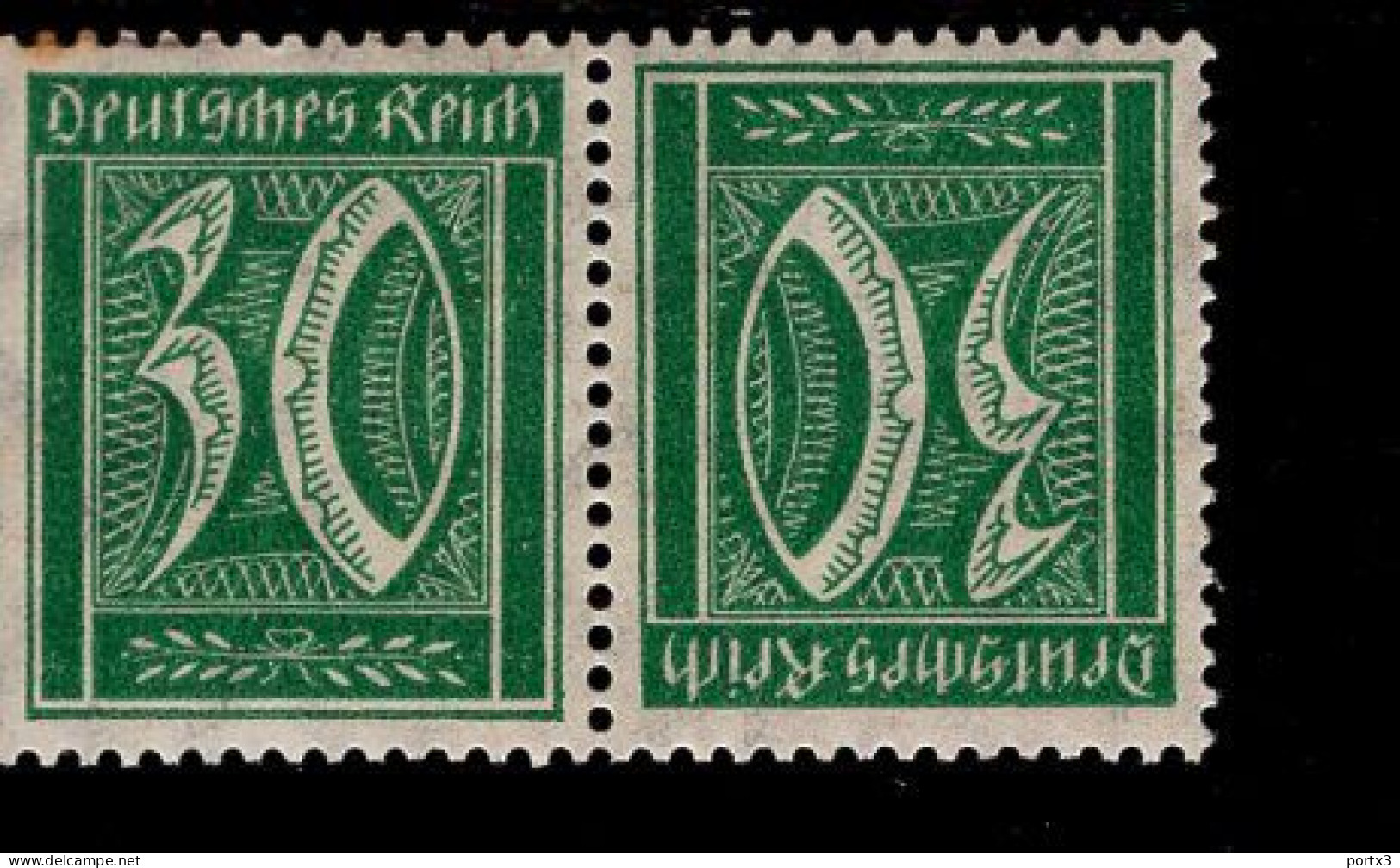 Deutsches Reich KZ 6 Ziffern MLH Falz * Mint - Postzegelboekjes & Se-tenant