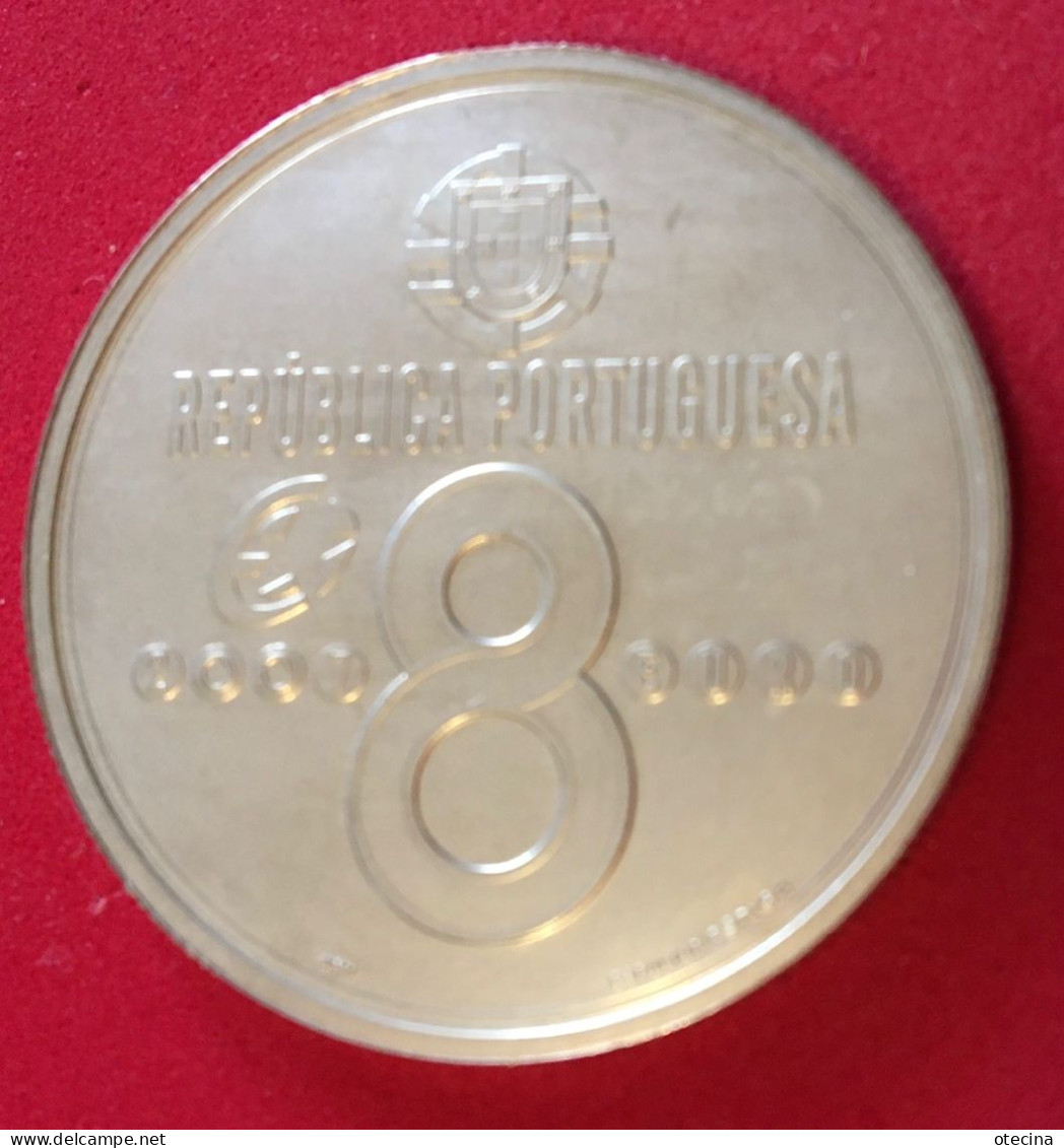 PORTUGAL 8 Euro "Bartolomeu De Gusmão's Passarola" 2007 UNC (argent/silver 500/1000) - Portogallo