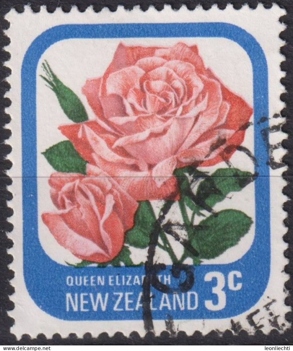 1979 Neuseeland ° Mi:NZ 669A, Sn:NZ 586a, Yt:NZ 647a, Rose "Queen Elizabeth" - Used Stamps