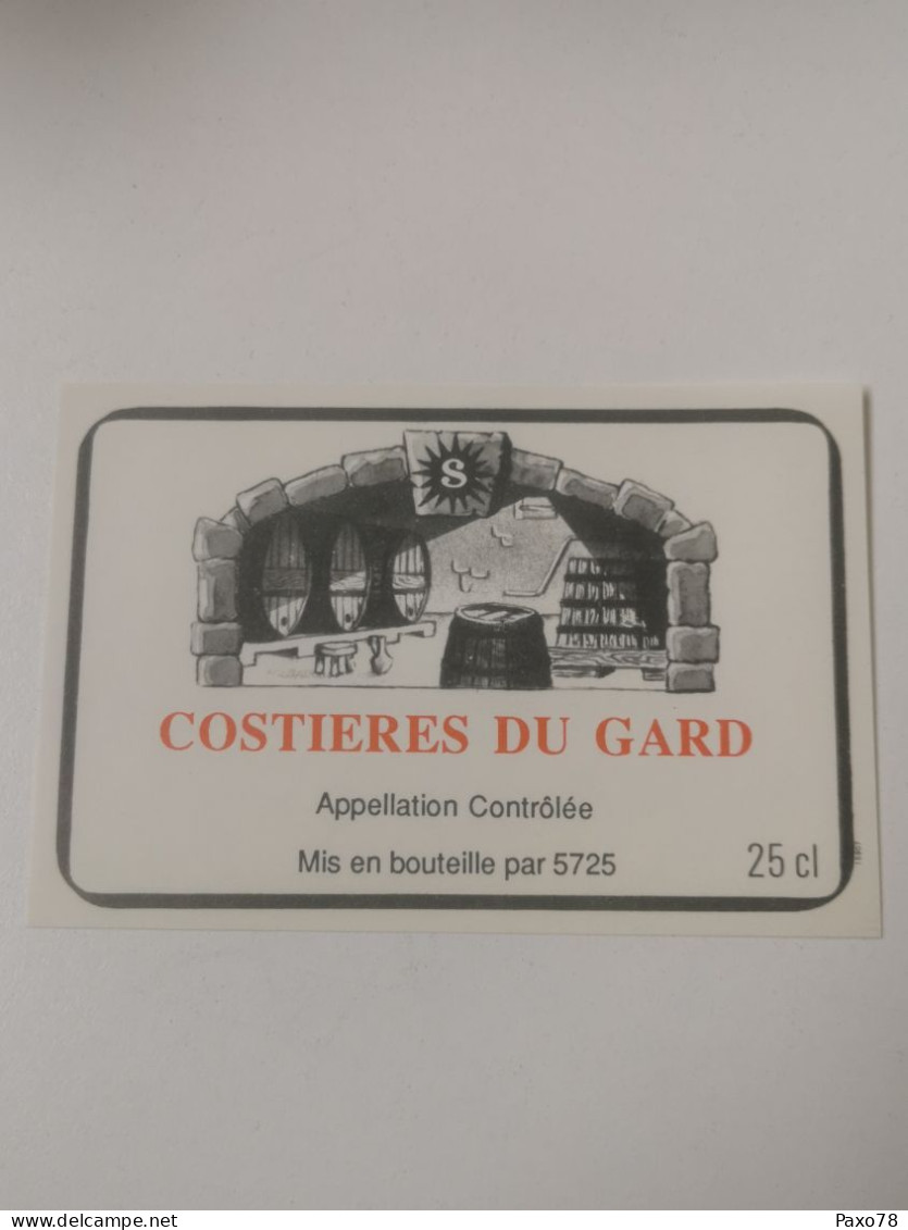 Étiquette Vin. Costieres Du Gard - Otros & Sin Clasificación