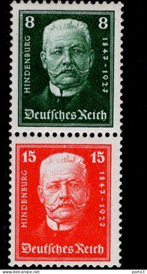 Deutsches Reich S 36 Hindenburg  MLH Falz * Mint - Markenheftchen  & Se-tenant