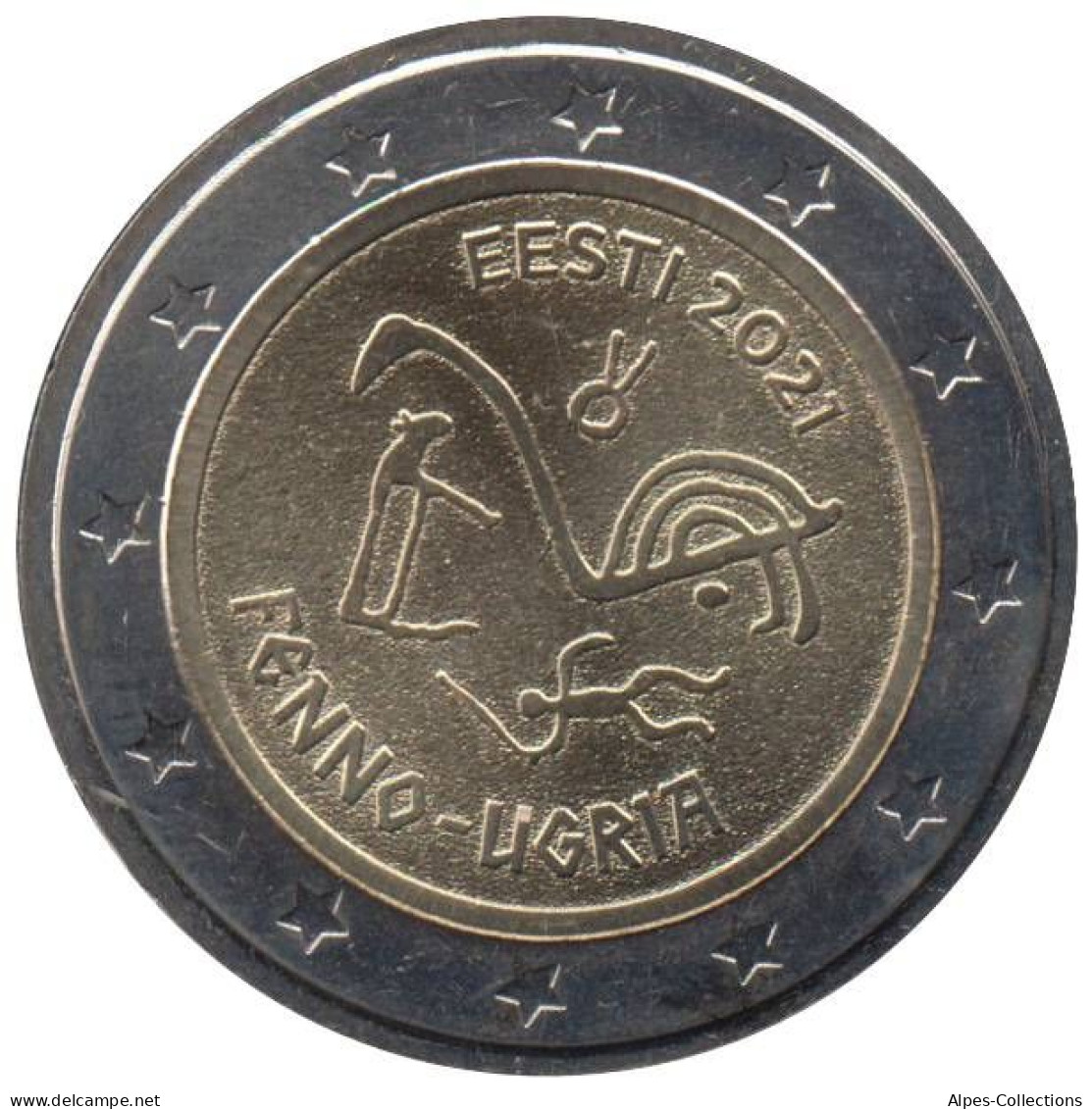 ET20021.2 - ESTONIE - 2 Euros Commémo. Les Peuples Finno-ougriens - 2021 - Estonie