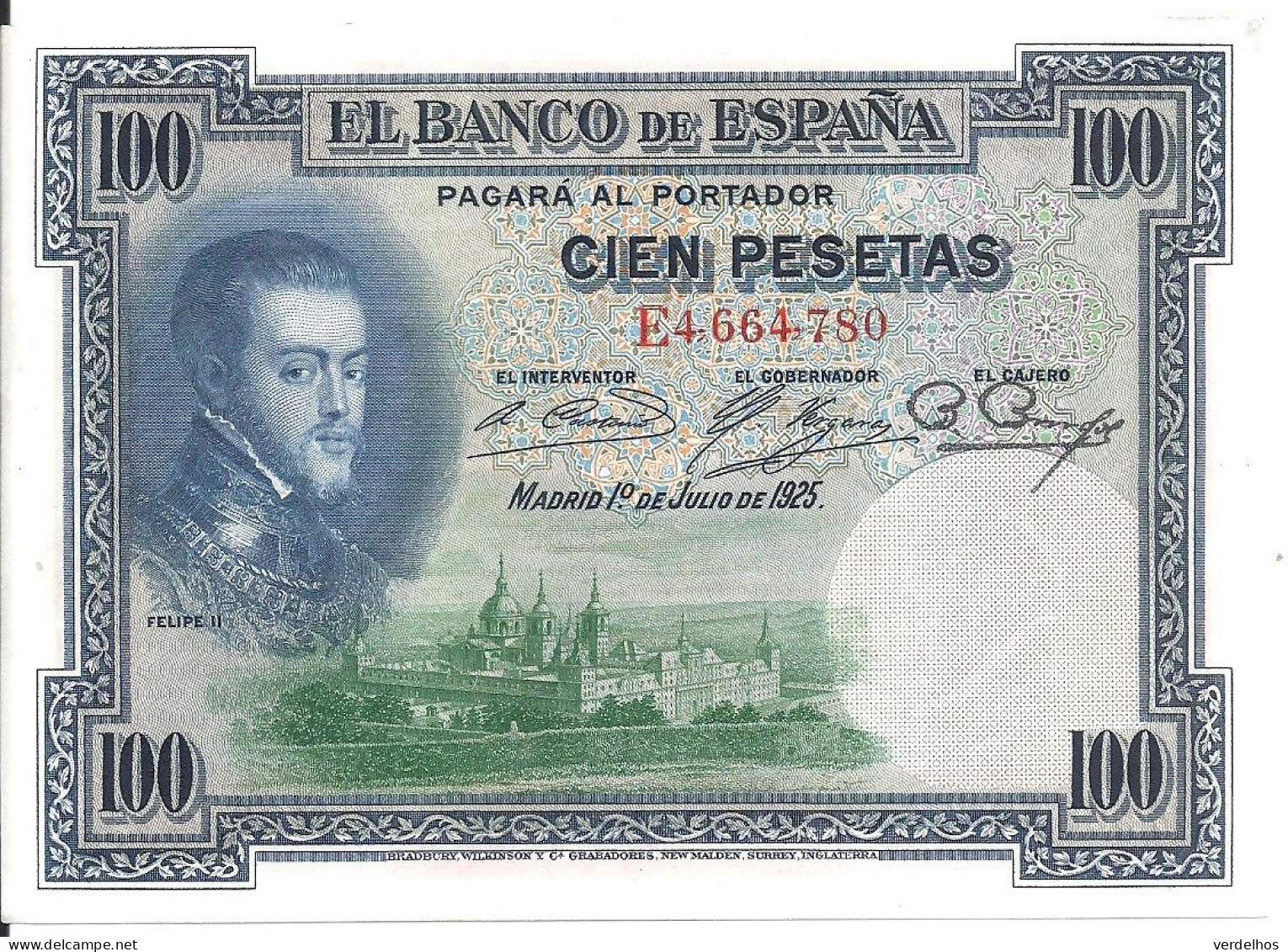 ESPAGNE 100 PESETAS 1925 AUNC P 69 - Andere & Zonder Classificatie