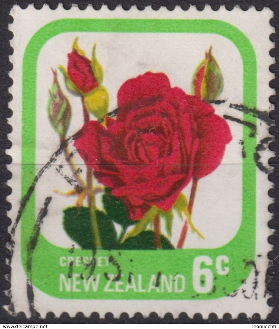 1976 Neuseeland ° Mi:NZ 672C, Sn:NZ 589, Yt:NZ 650a, Rose "Cresset" - Usados