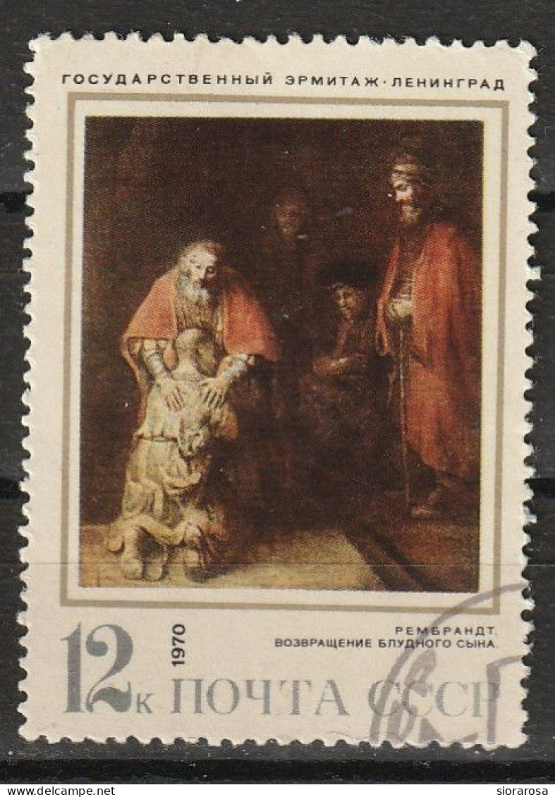 URSS 1970 - Musei Russi - Return Of The Prodigal Son, Rembrandt (1669) - Rembrandt