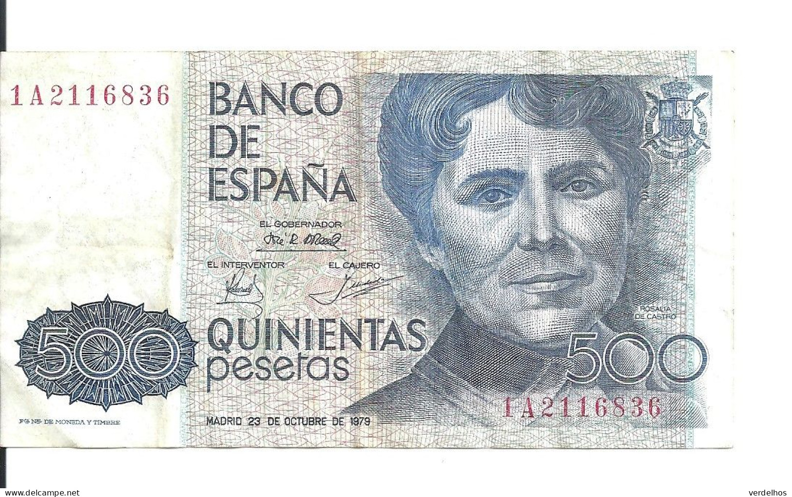 ESPAGNE 500 PESETAS 1979 VF P 157 - [ 4] 1975-… : Juan Carlos I