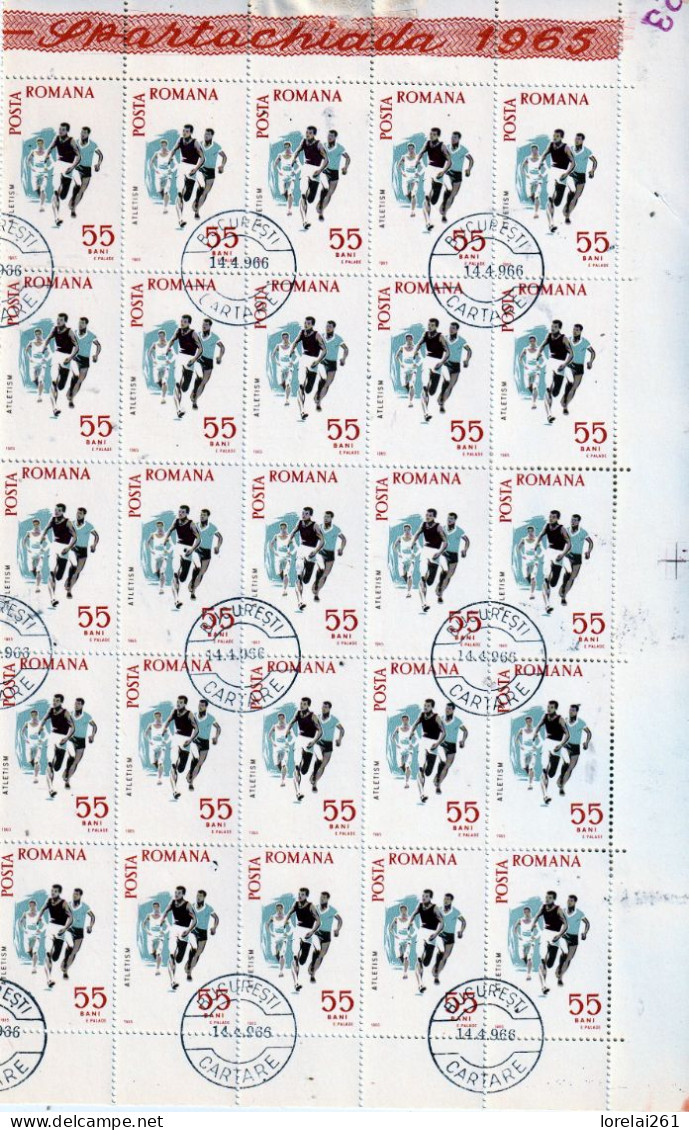 1965 - Concours Sportif FULL X 25 - Full Sheets & Multiples