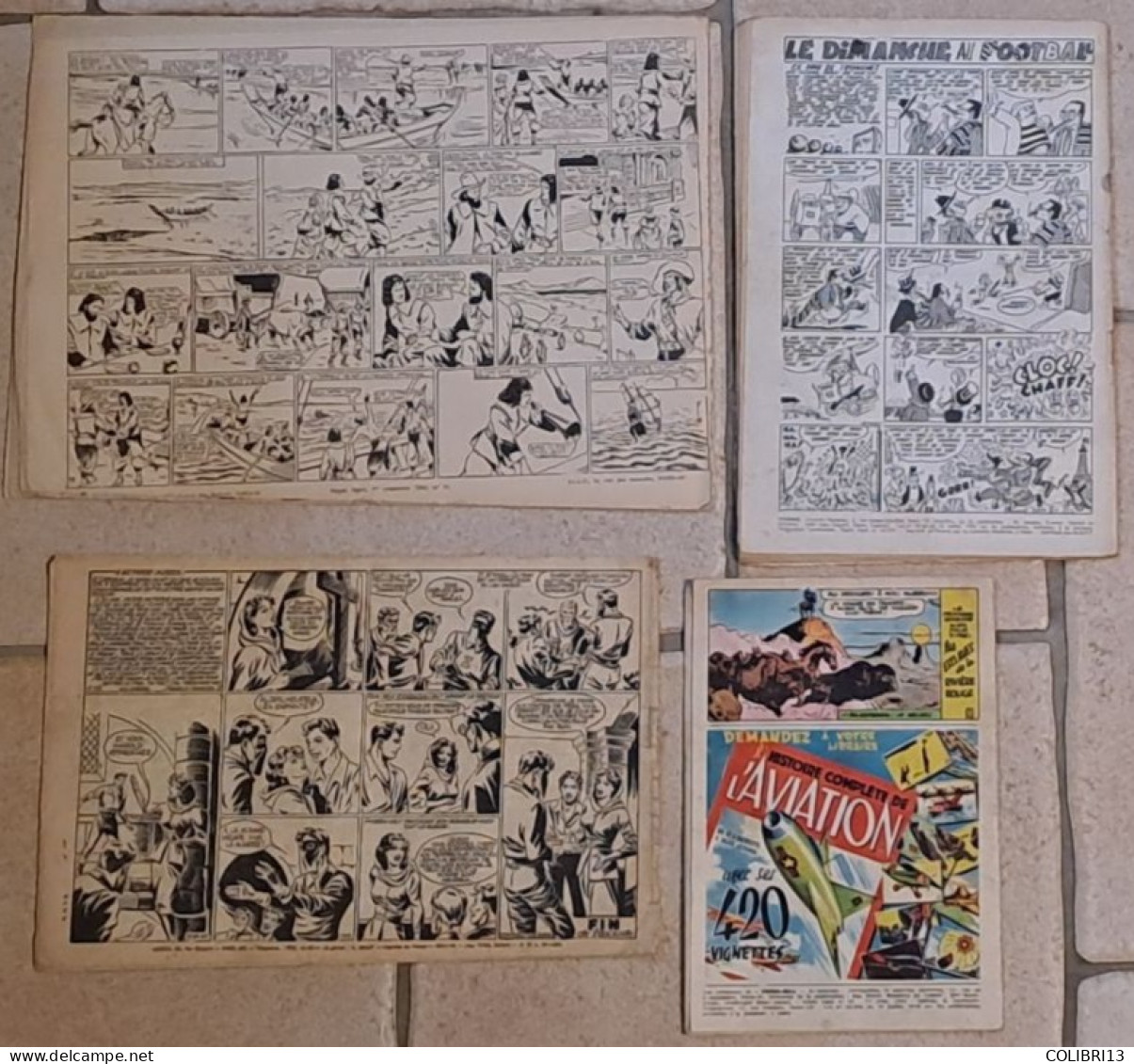 RECITS COMPLETS Lot De 4RC Supplément De ZORRO N°23 1949 YOUMBO N°49  BELLES AVENTURES Giffey 1946 PECOS BILL N°33 1952 - Loten Van Stripverhalen