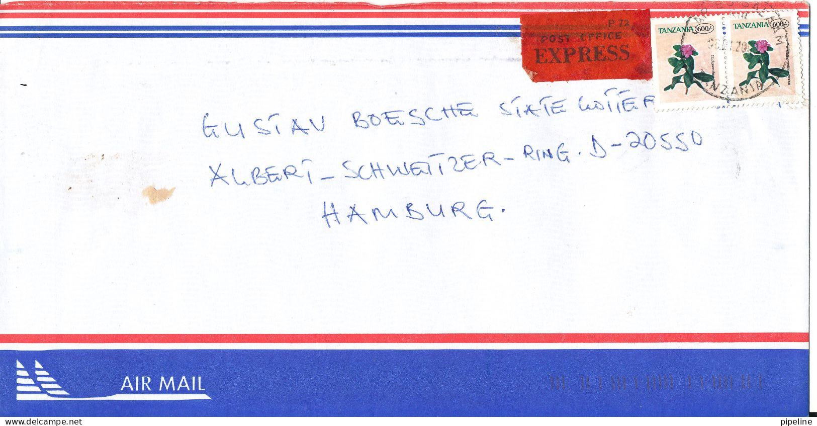 Tanzania Air Mail Cover Sent Express To Germany 6-1-2000 - Tanzanie (1964-...)