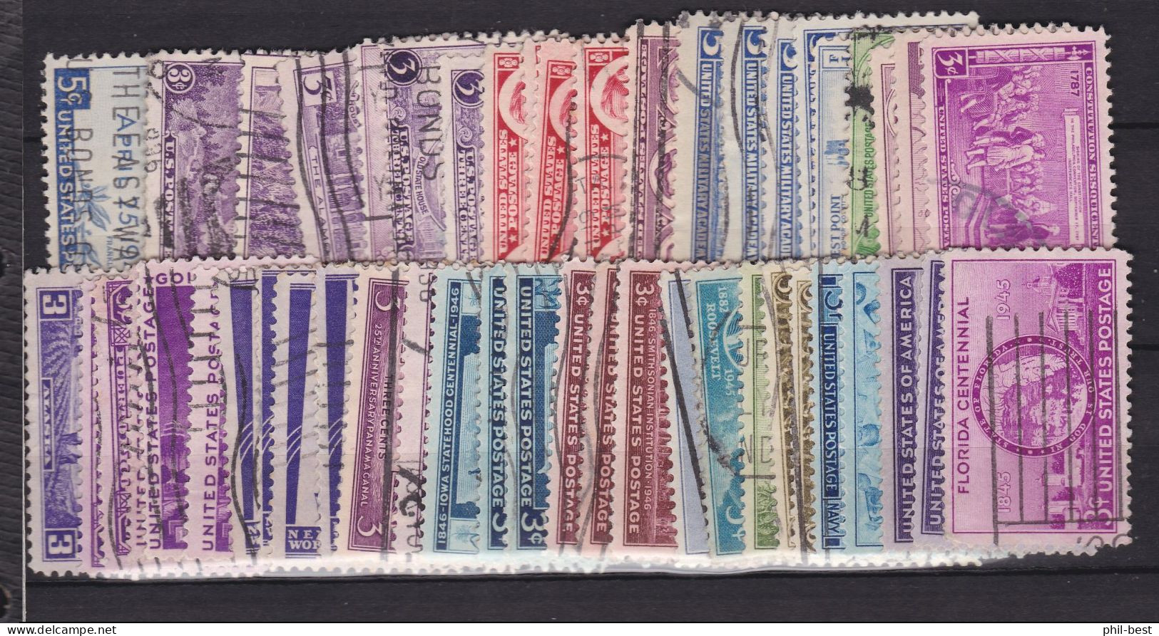 USA Lot Von über 200 älteren Sondermarken Gestempelt #K728 - Collections