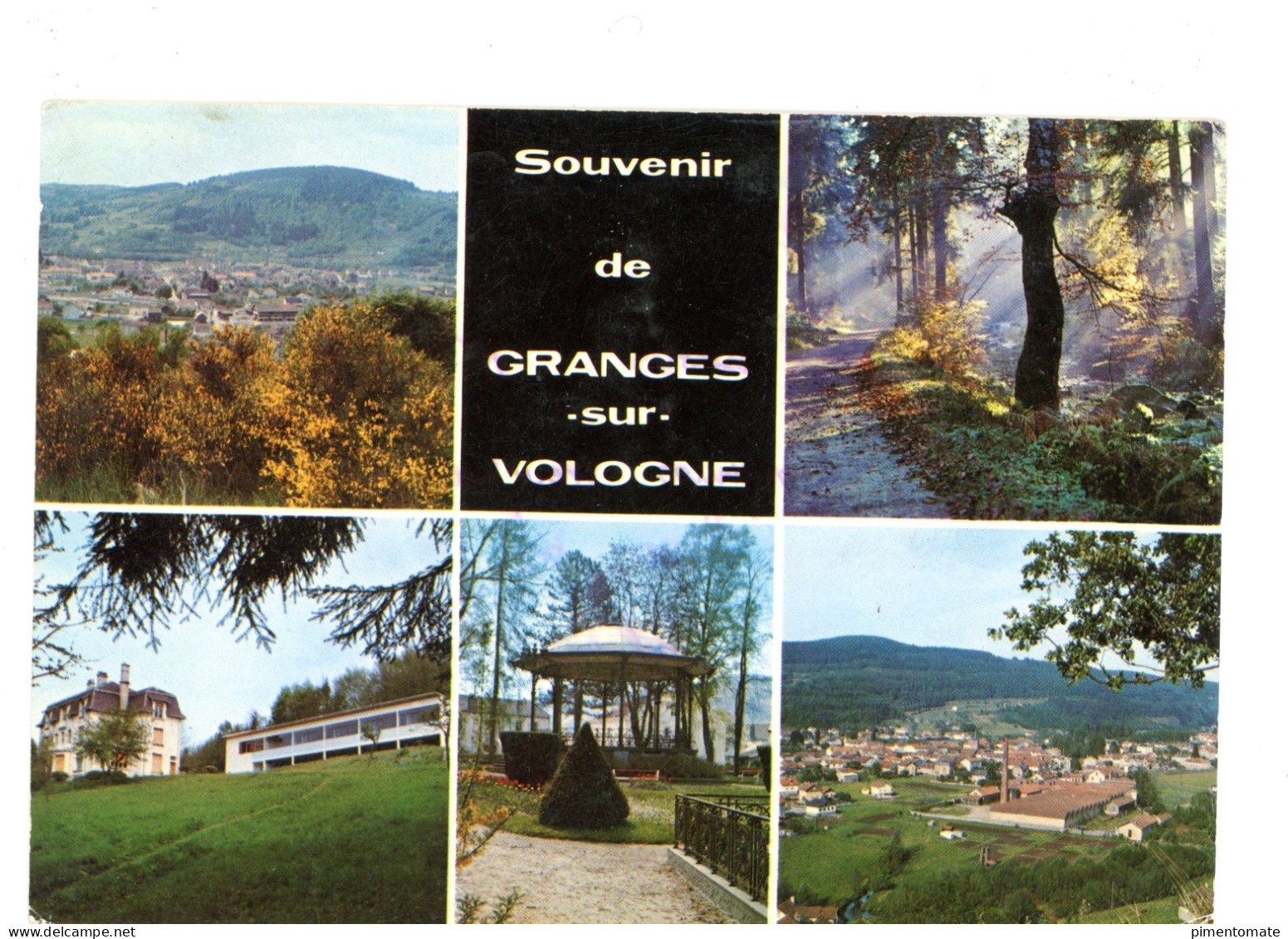 SOUVENIR DE GRANGES SUR VOLOGNE MULTIVUES COLONIE DE VACNACES WENDEL SIDELOR KIOSQUE A MUSIQUE - Granges Sur Vologne