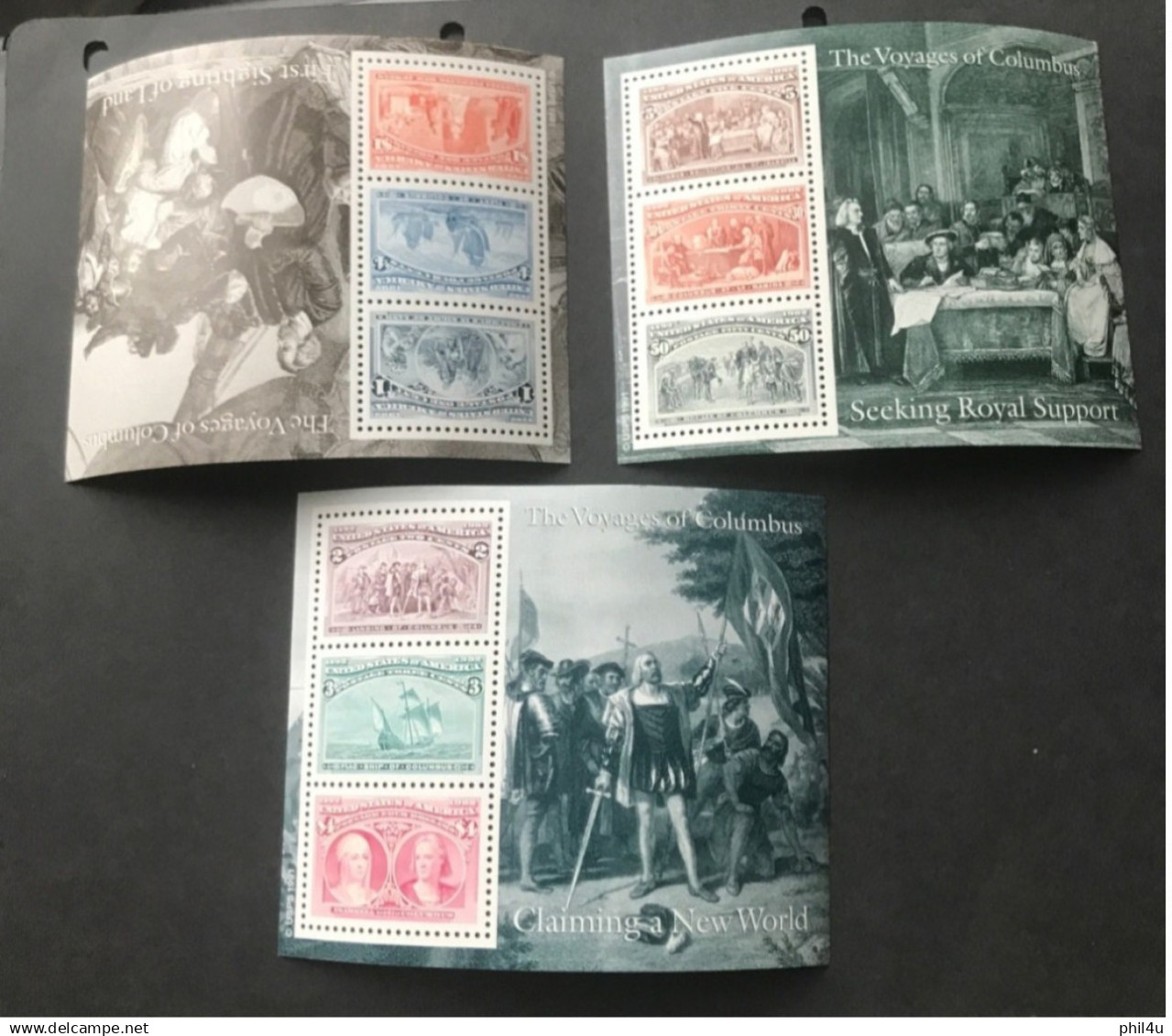 US The Voyages Of Christopher Columbus 6 MNH Sheets See Photos - Christoffel Columbus