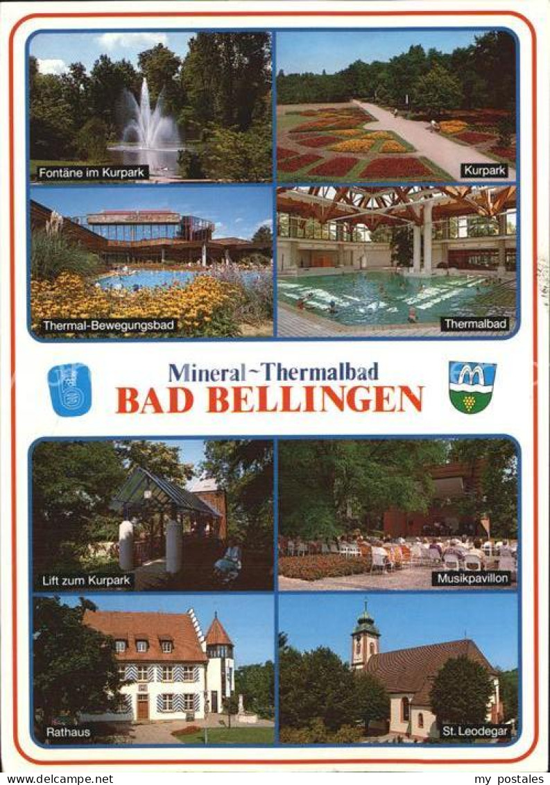 72557577 Bad Bellingen Fontaene Kurpark Musikpavillon Bad Bellingen - Bad Bellingen