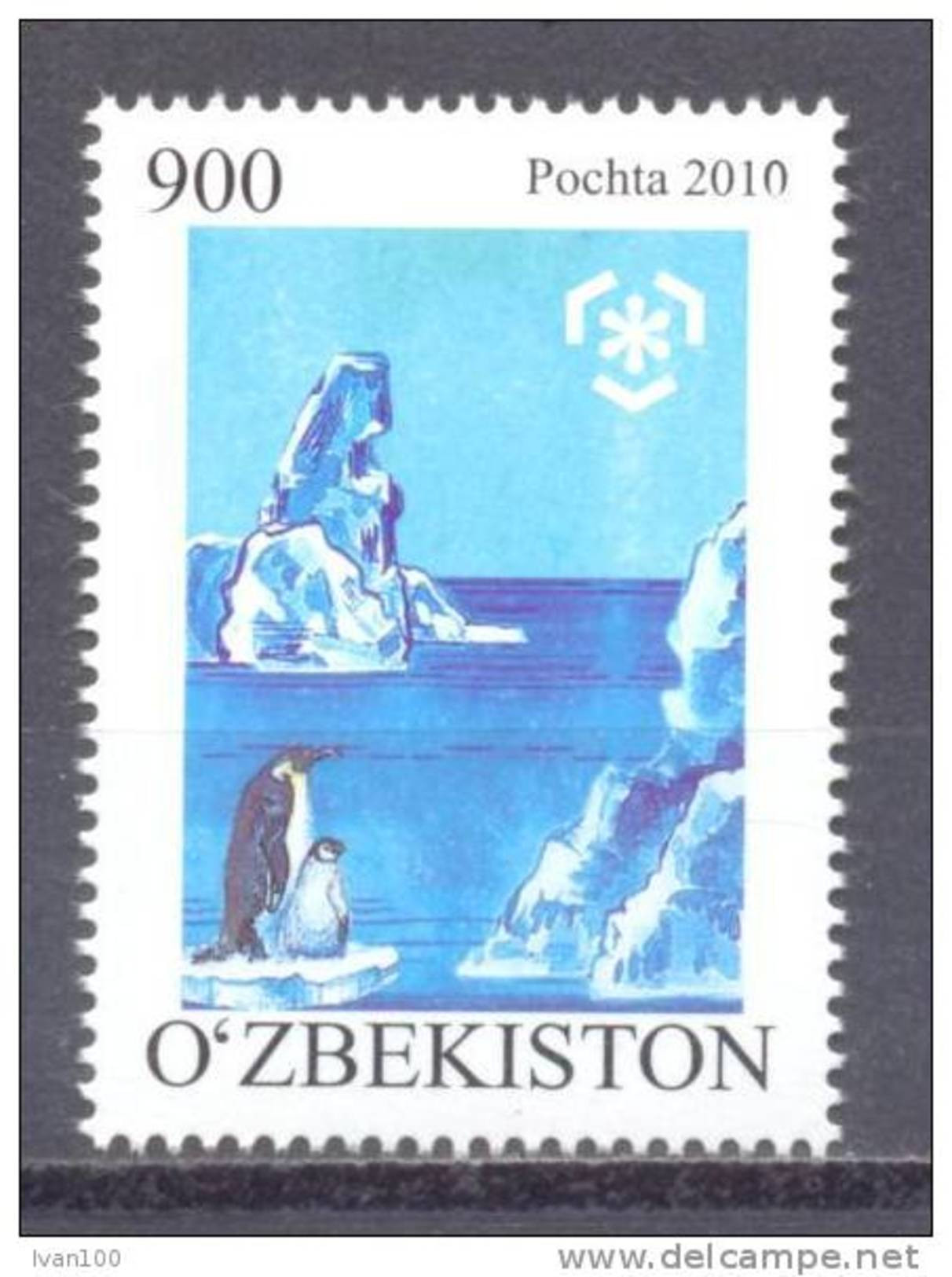2010.  Uzbekistan, Protect Of Polar Regions And Glaciers, 1v, Mint/** - Ouzbékistan