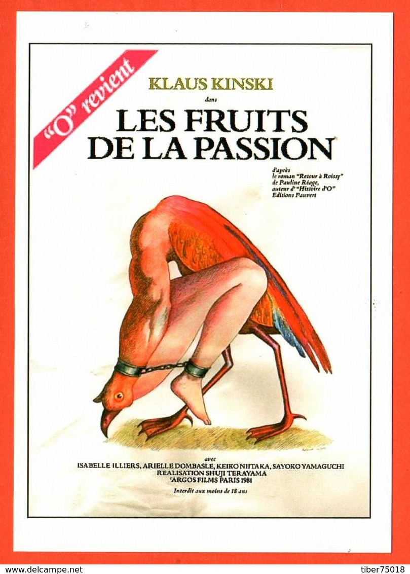 Carte Postale : Les Fruits De La Passion (cinéma Affiche Film) Illustration : Roland Topor - Topor