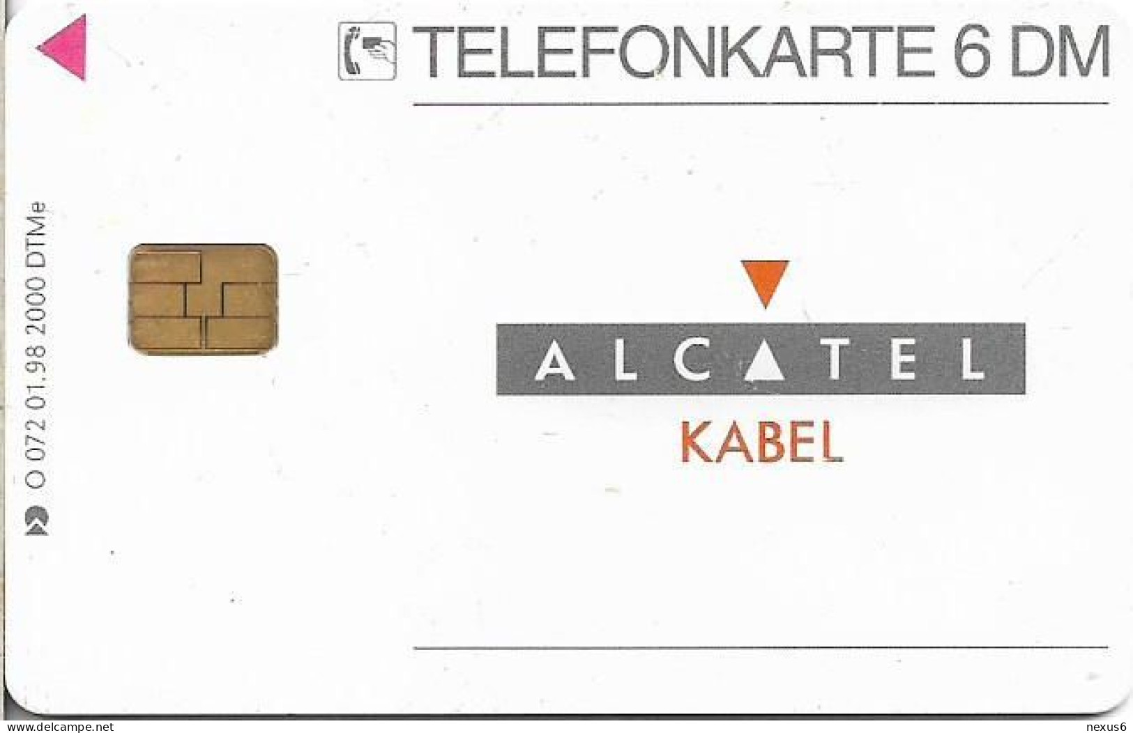 Germany - Alcatel 35 - Kabel - O 0072 - 01.1998, 6DM, 2.000ex, Used - O-Series: Kundenserie Vom Sammlerservice Ausgeschlossen