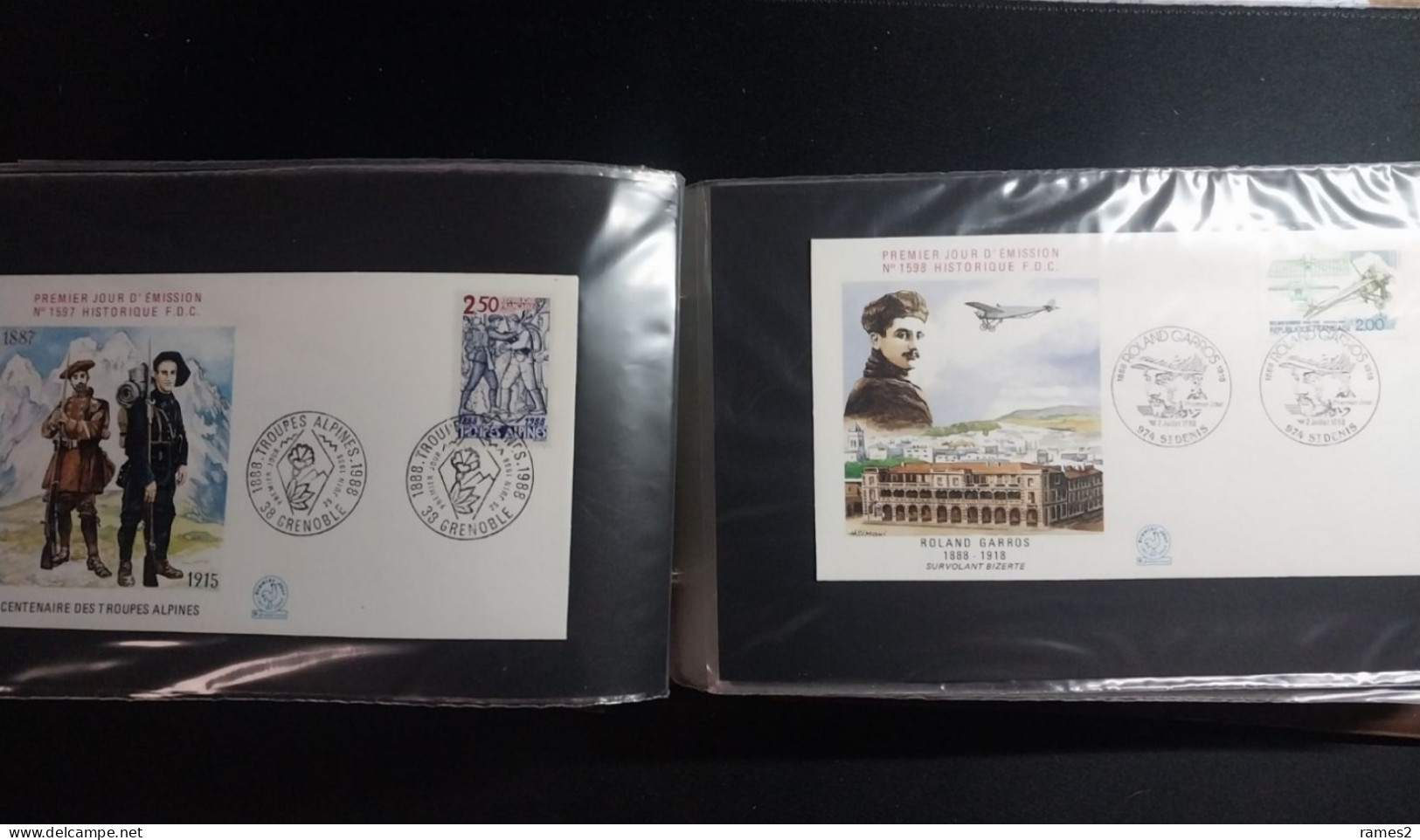 Petit album de FDC remplie de FDC  de France  97 pièces