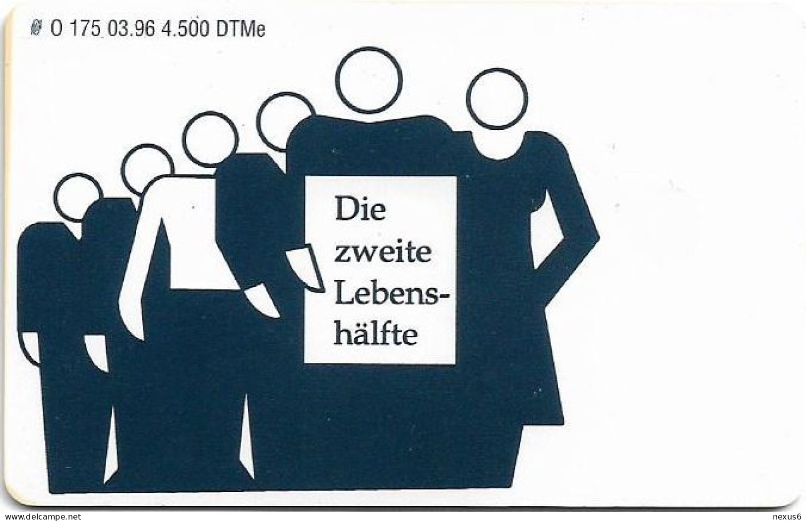 Germany - Infas Forschung - Die Zweite Lebenshälfte - O 0175 - 03.1996, 6DM, 4.500ex, Used - O-Series: Kundenserie Vom Sammlerservice Ausgeschlossen