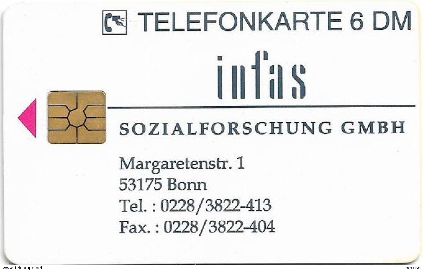 Germany - Infas Forschung - Die Zweite Lebenshälfte - O 0175 - 03.1996, 6DM, 4.500ex, Used - O-Series: Kundenserie Vom Sammlerservice Ausgeschlossen