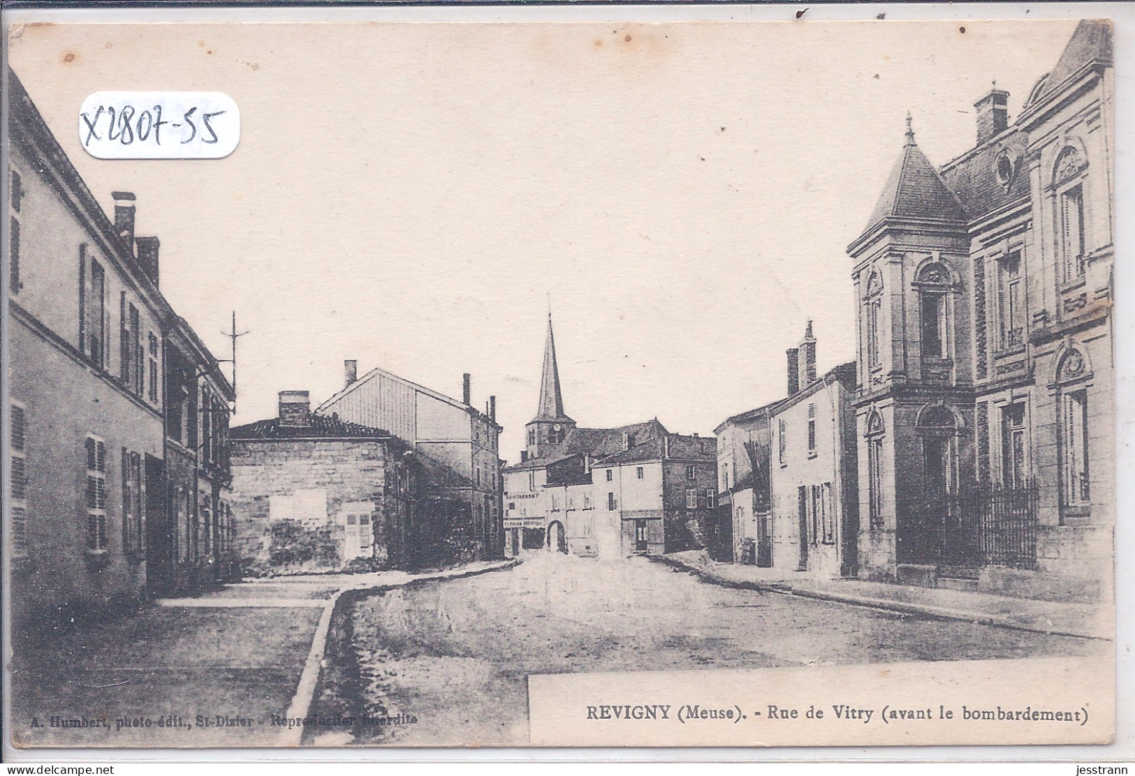 REVIGNY- RUE DE VITRY- AVANT LE BOMBARDEMENT - Revigny Sur Ornain