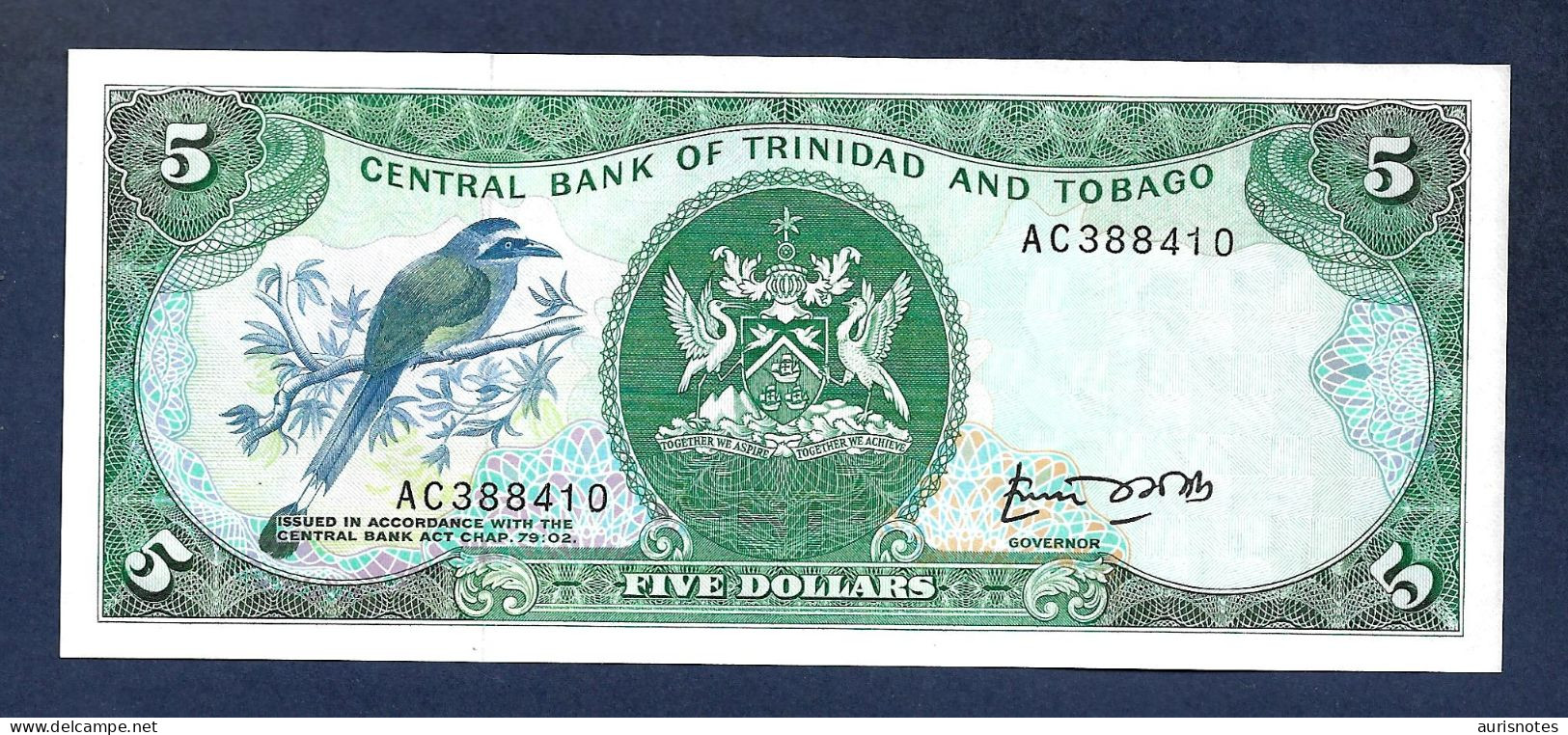 Trinidad & Tobago $5 Dollars 1985 P37a UNC - Trinidad & Tobago